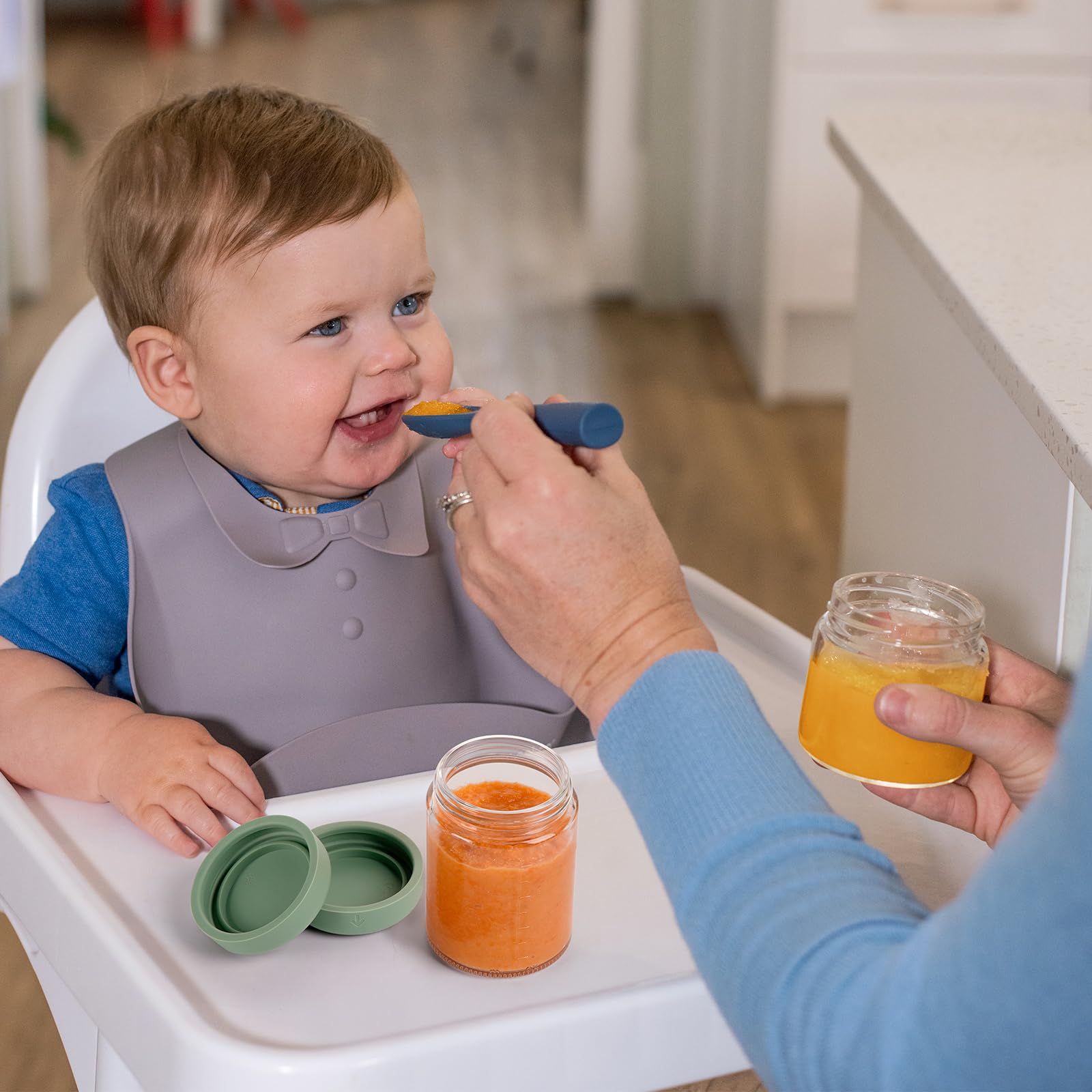 haakaa-reusable-glass-baby-food-storage-jars-with-silicone-lids-6pc-set-4x4oz-2x image 7