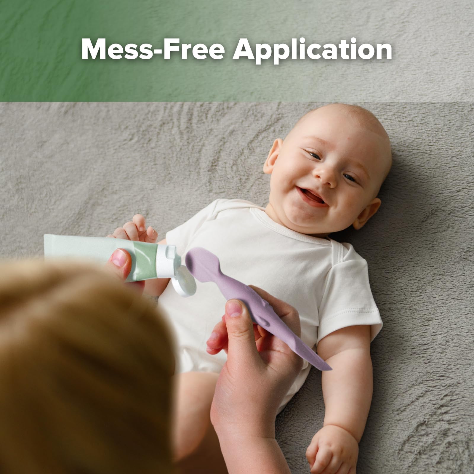 haakaa-baby-diaper-cream-spatula-no-mess-dual-ended-silicone-applicator-with-hyg image 2