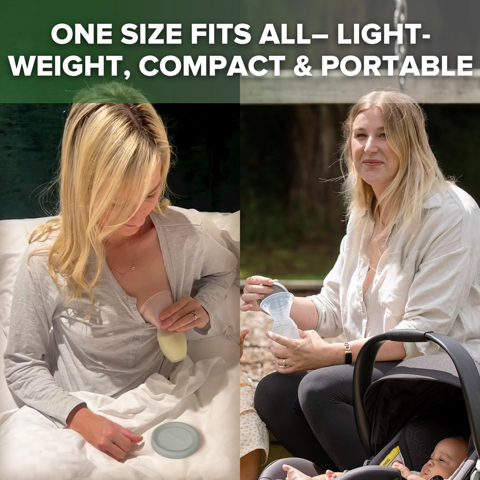 haakaa-manual-breast-pump-collector-4oz-100ml-wearable-shell-milk-collector-2-5o image 2