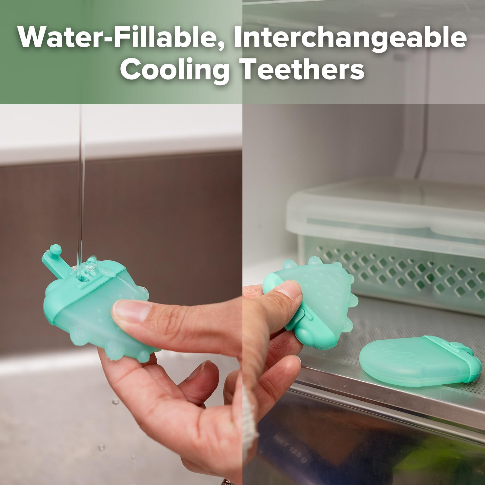 haakaa-baby-lovey-with-freezer-teether-soft-security-blanket-water-fillable-sili image 5