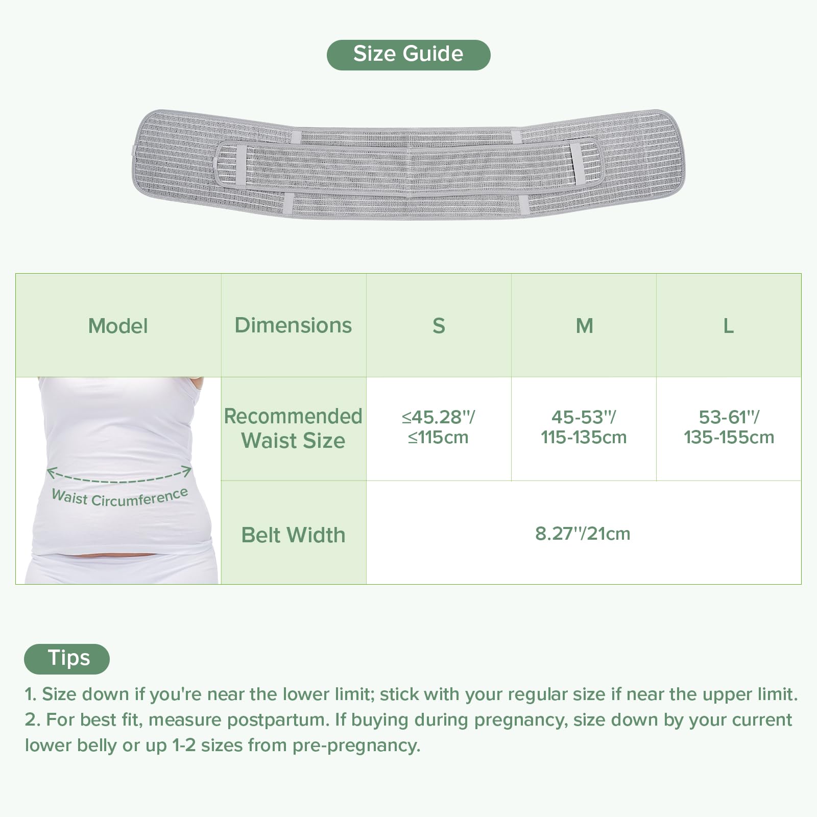 haakaa-postpartum-belly-band-elastic-adjustable-bamboo-charcoal-fiber-for-natura image 8