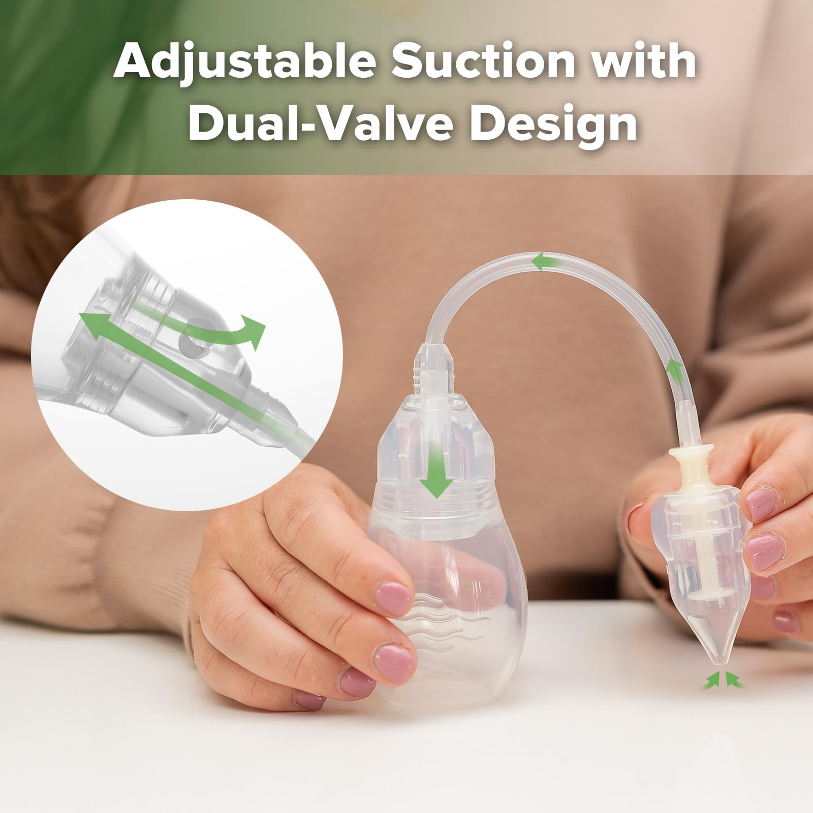 haakaa-silicone-nasal-aspirator-for-baby-swan-neck-nose-sucker-with-anti-backflo image 3