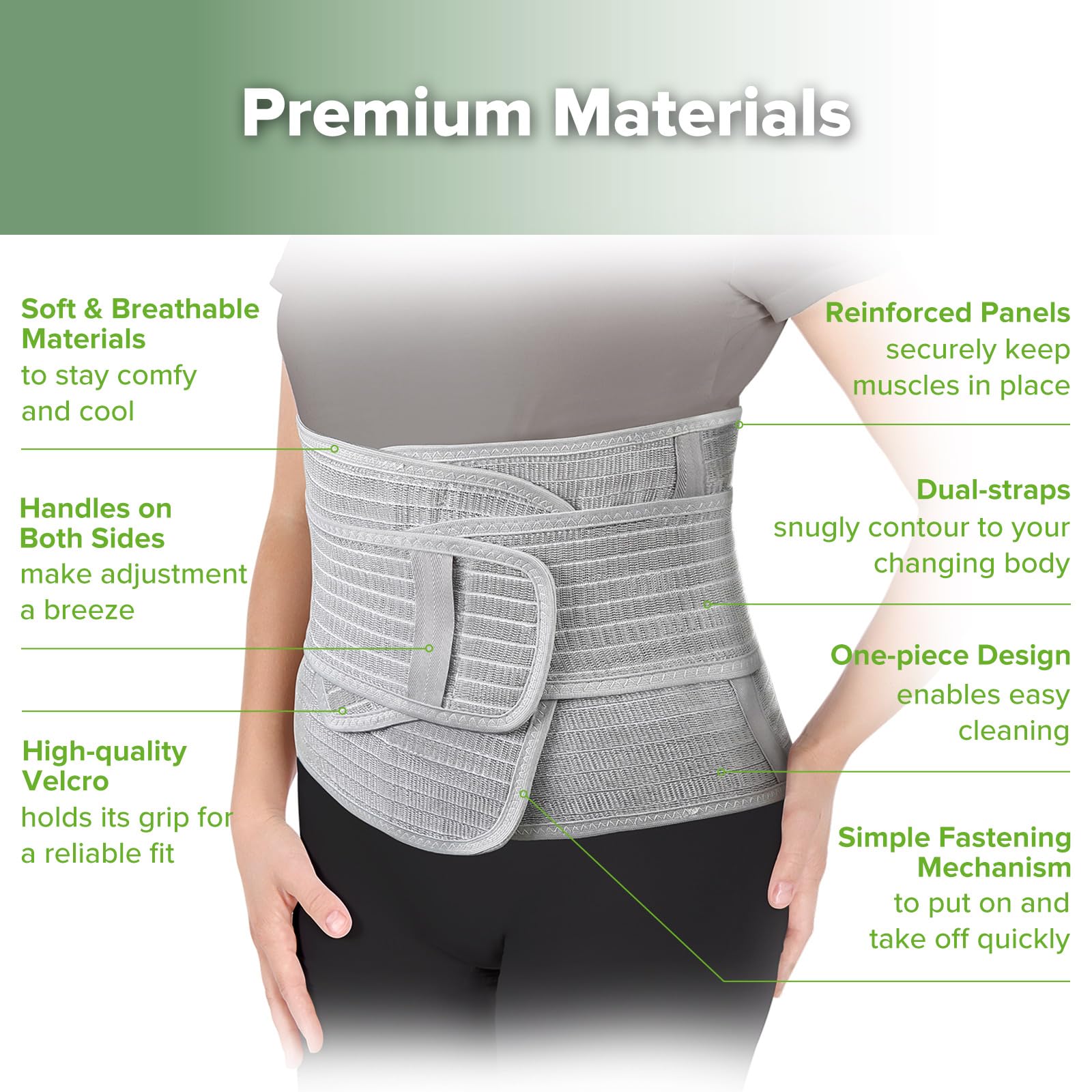 haakaa-postpartum-belly-band-one-size-natural-latex-support-for-back-abdomen image 6