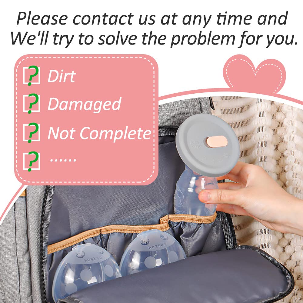 haakaa-manual-breast-pump-4oz-with-leakproof-lid-ladybug-breast-milk-collectors- image 5