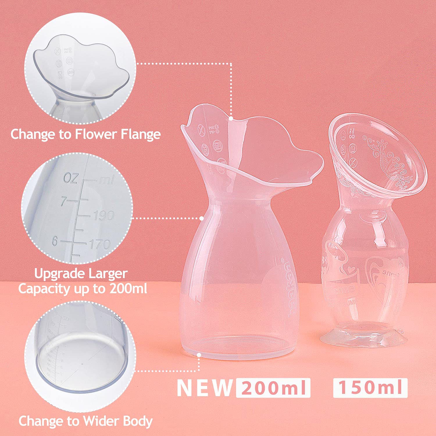 haakaa-silicone-breast-pump-breast-shells-combo-with-strap-flower-stopper-7oz-20 image 3