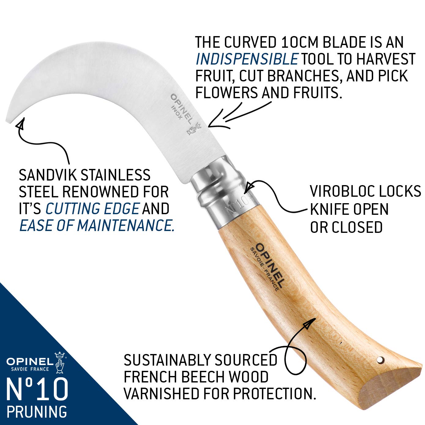 opinel-pruning-folding-knife-no-8-with-yatagan-curved-blade-and-virobloc-safety- image 7