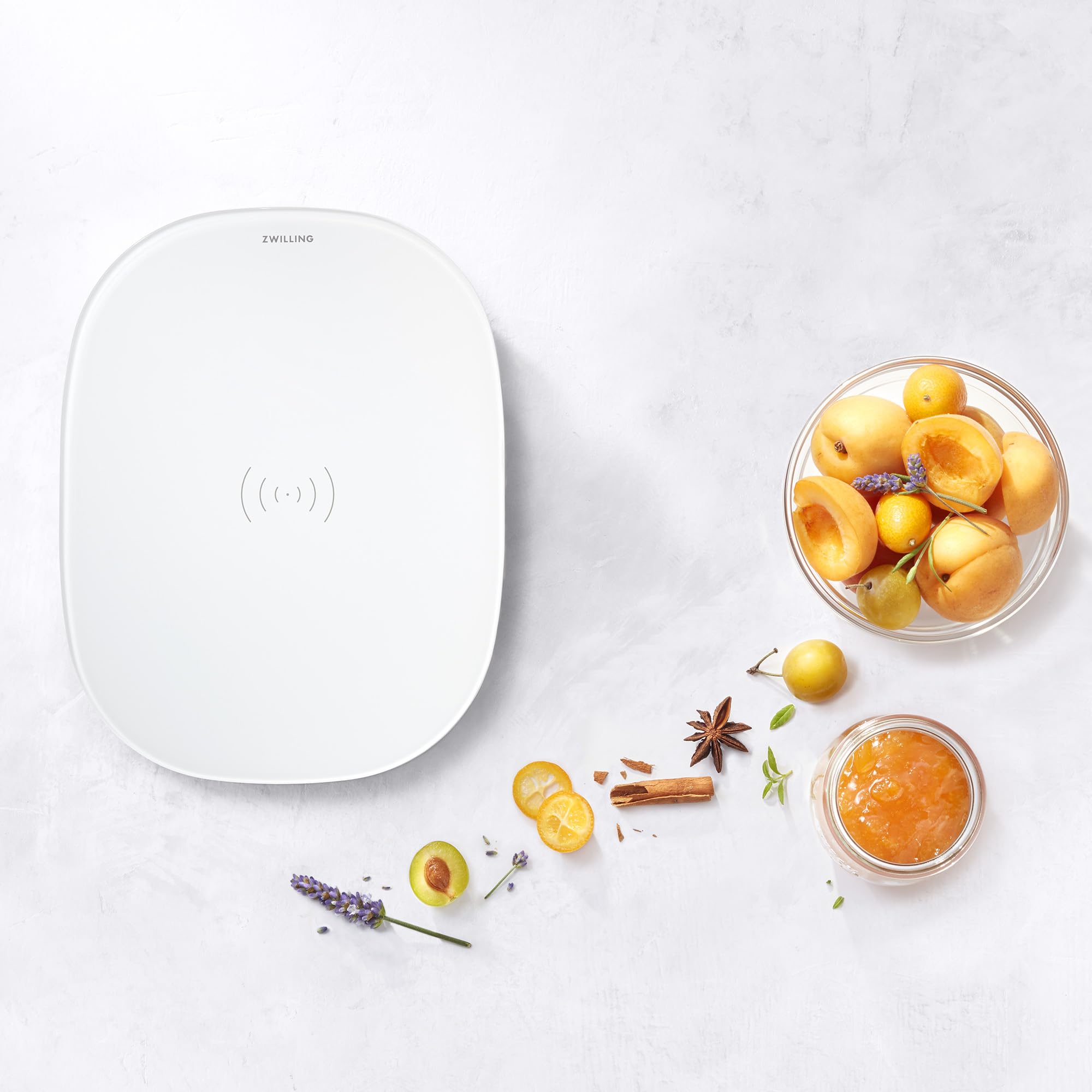 zwilling-enfinigy-2-in-1-digital-kitchen-food-scale-with-wireless-charging-stati image 6
