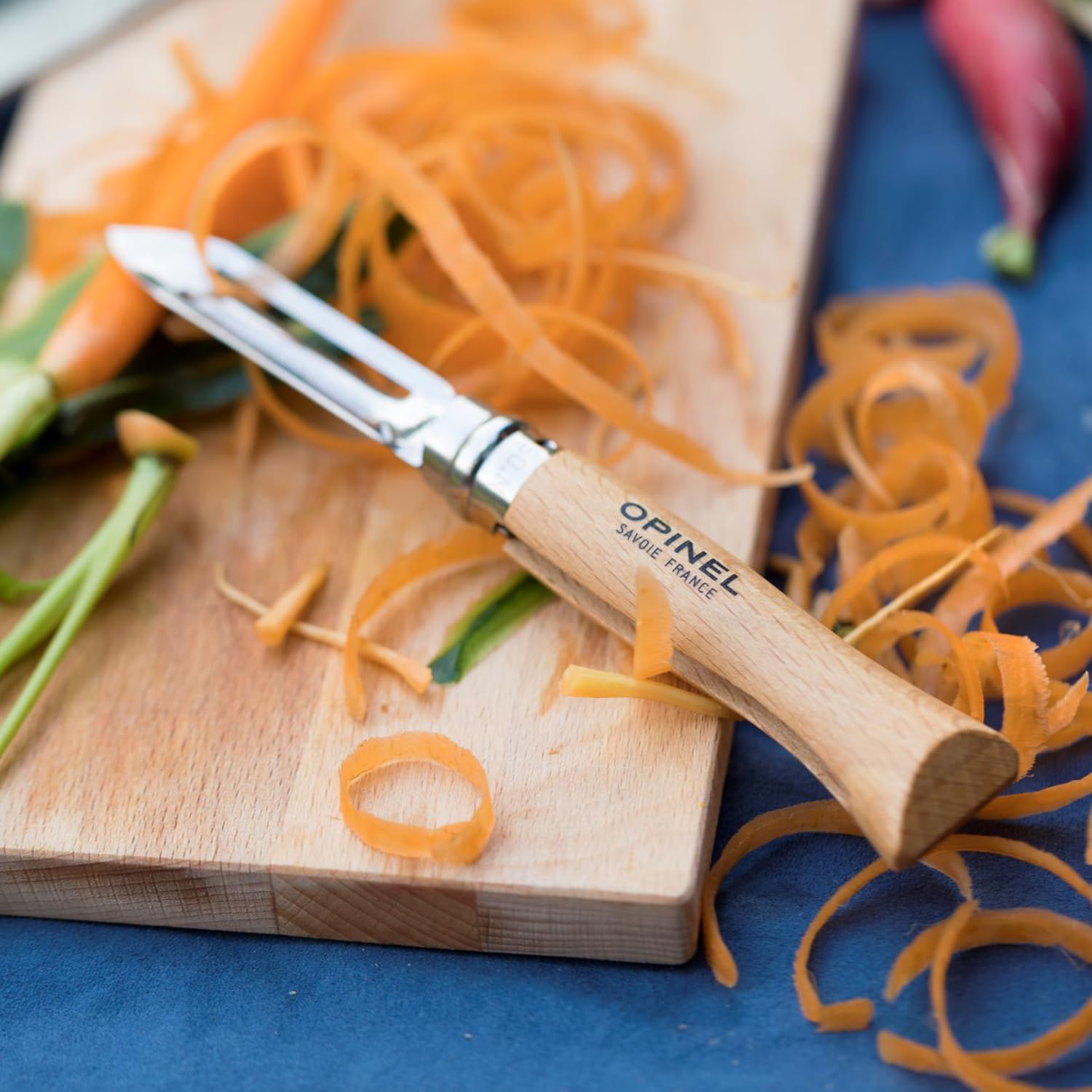 opinel-no-6-folding-peeler-compact-stainless-steel-outdoor-camp-kitchen-and-picn image 6