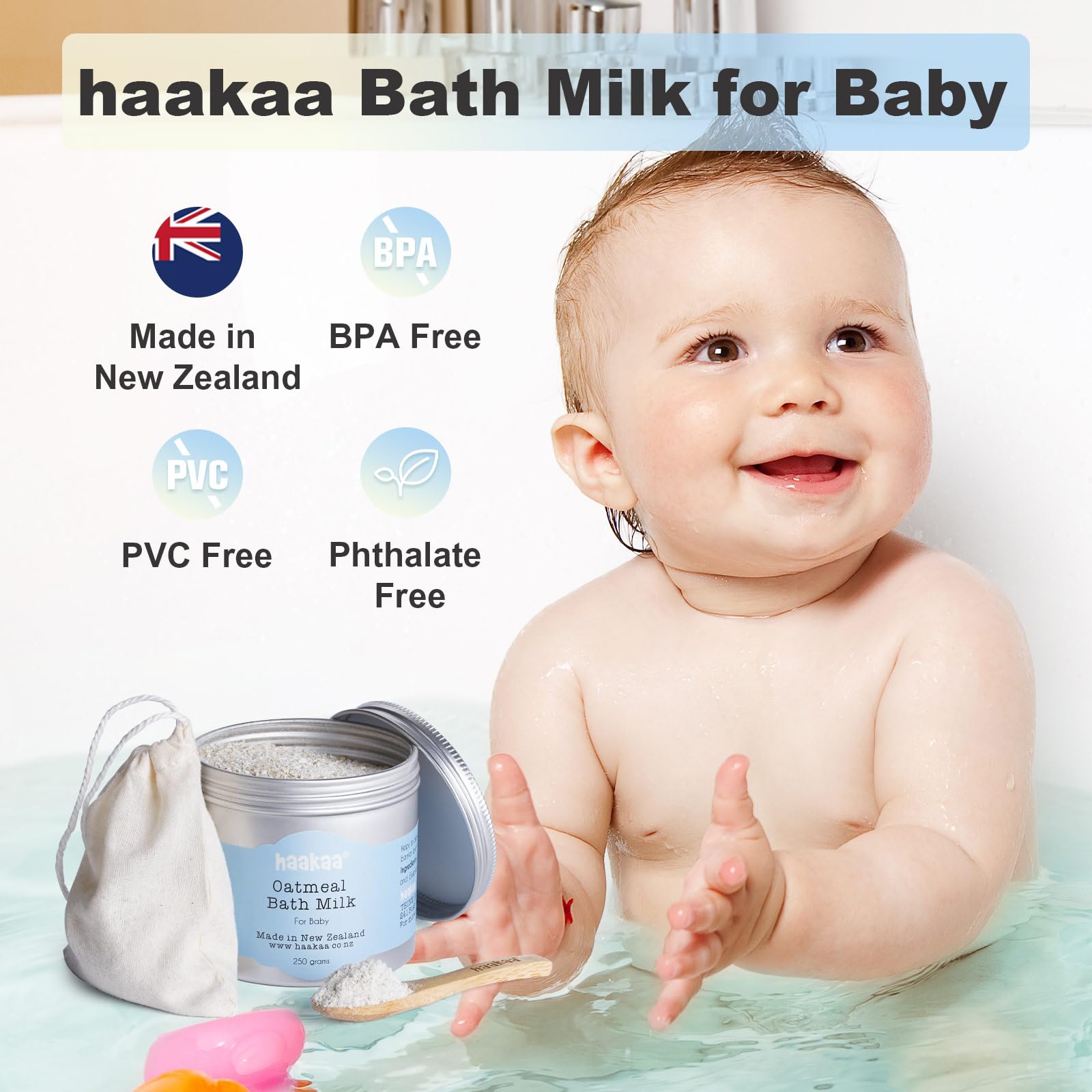 haakaa-oatmeal-baby-bath-milk-natural-colloidal-oatmeal-hypoallergenic-250g image 5