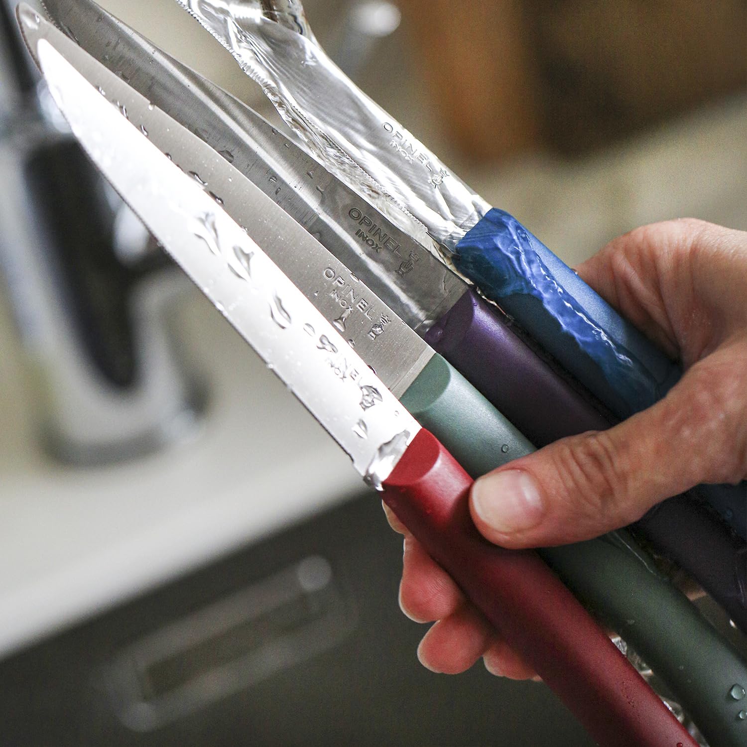 opinel-no-125-bon-app-tit-steak-knife-set-of-4-serrated-glam-french-made-high-ca image 4