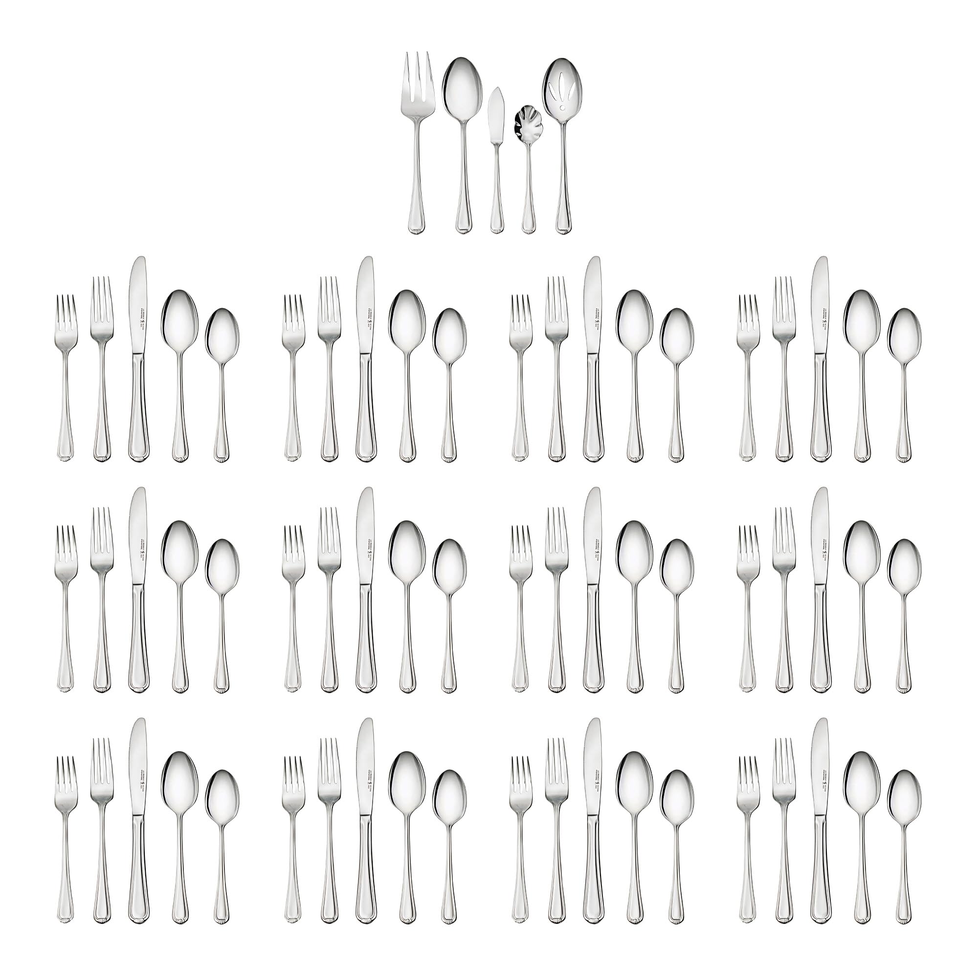 henckels-alcea-65-piece-stainless-steel-flatware-set image 7
