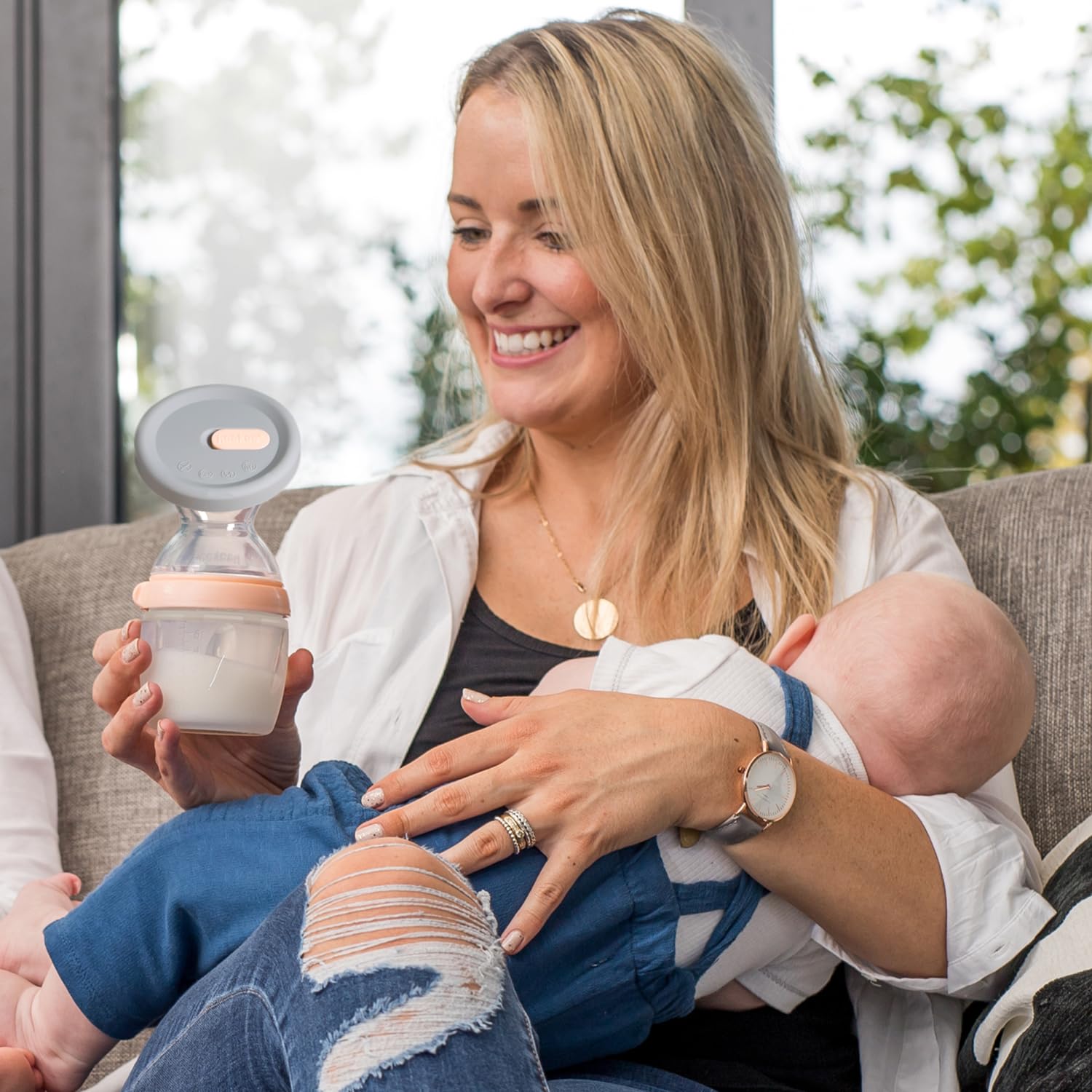 haakaa-gen-3-manual-breast-pump-5-4oz-160ml-silicone-milk-collector-with-silicon image 3