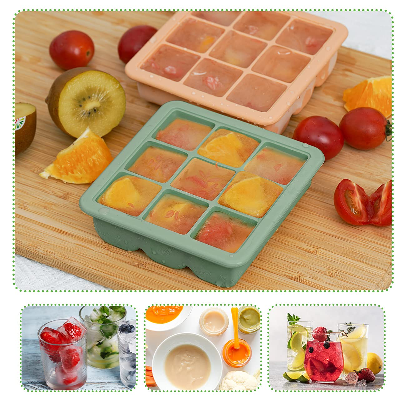 haakaa-silicone-freezer-tray-with-lid-for-baby-food-breast-milk-storage-9-x-1-2- image 3