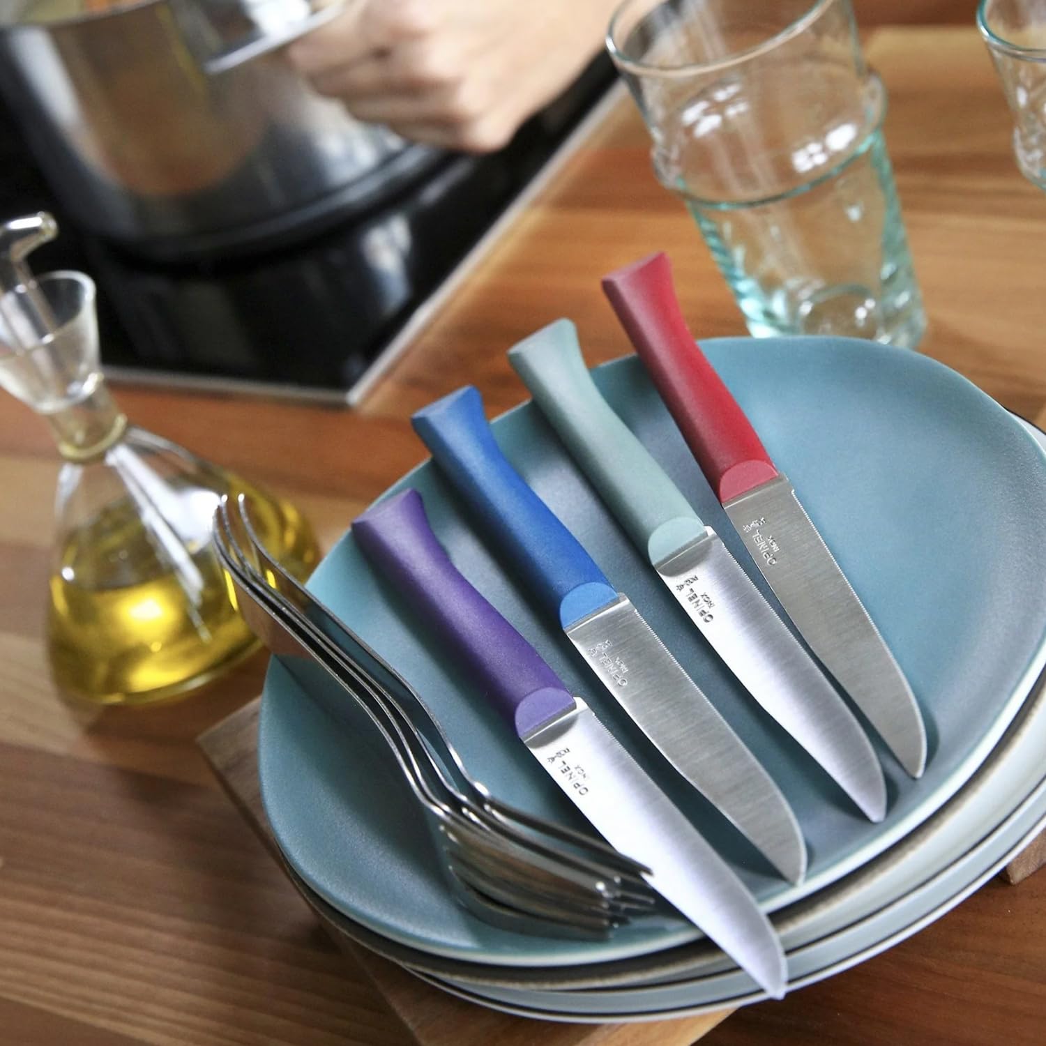 opinel-no-125-bon-app-tit-steak-knife-set-of-4-serrated-glam-french-made-high-ca image 3