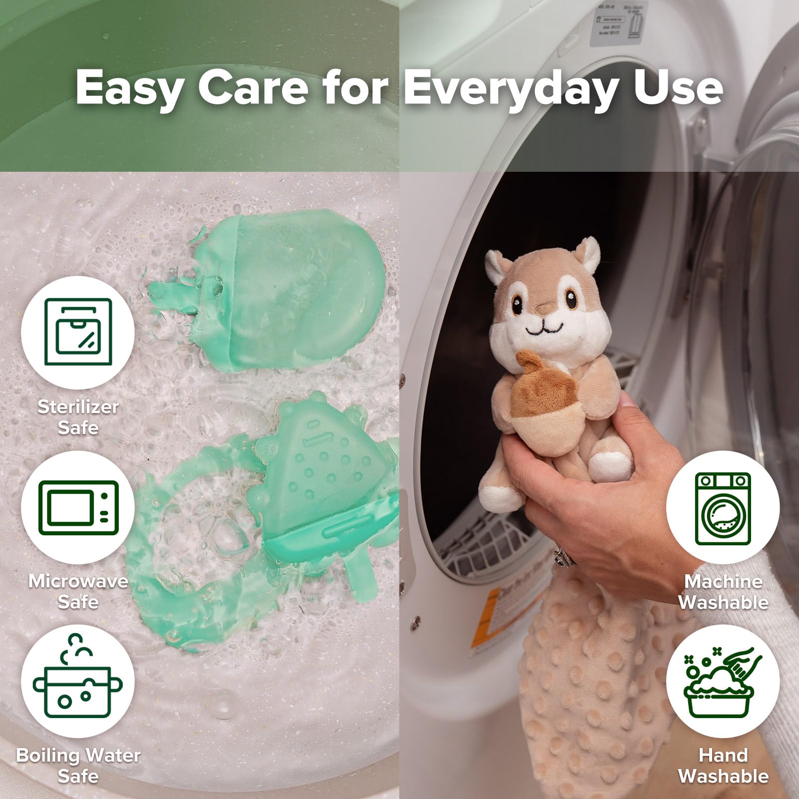haakaa-baby-lovey-with-freezer-teether-soft-security-blanket-water-fillable-sili image 8