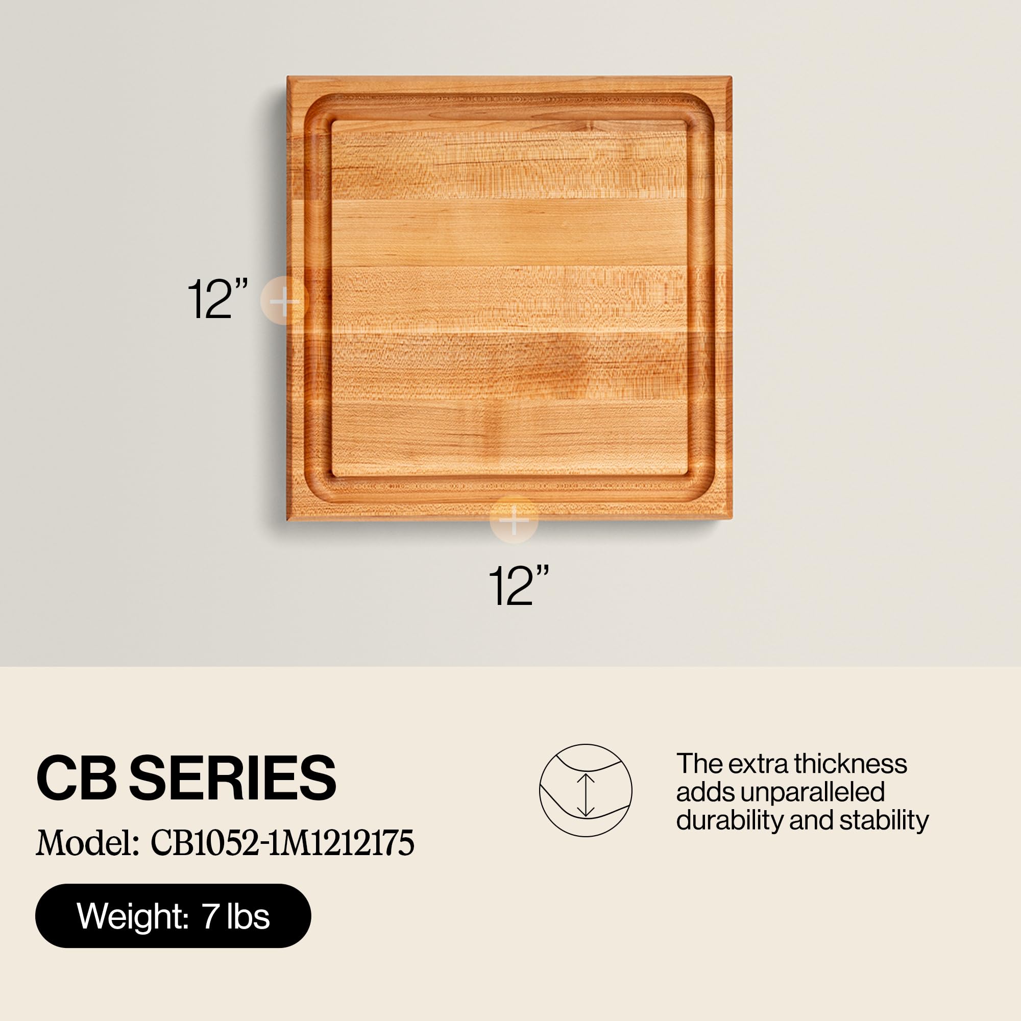 john-boos-cb-series-square-wooden-maple-cutting-board-12-x12-1-75-thick-reversib image 2