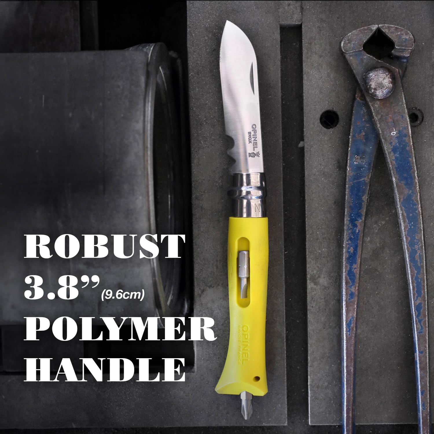 opinel-no-09-diy-stainless-steel-folding-knife-and-multi-tool-with-wire-stripper image 5