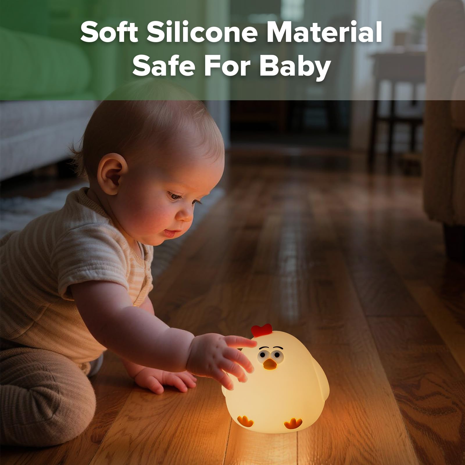 haakaa-baby-night-light-usb-rechargeable-squishy-chicken-silicone-lamp-with-time image 6