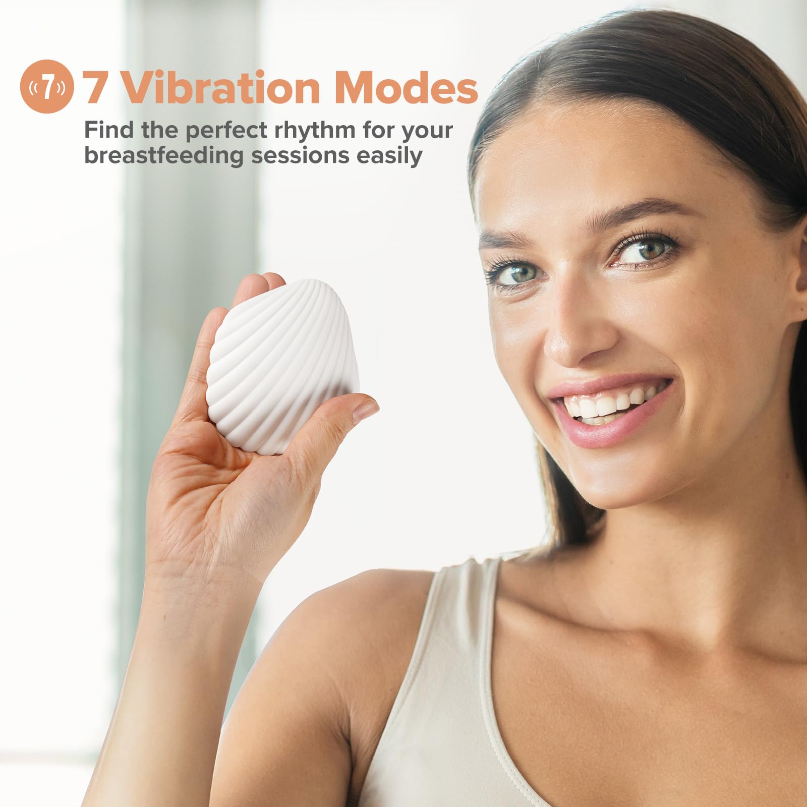 haakaa-lactation-massager-waterproof-usb-rechargeable-seashell-shaped-breast-mas image 4