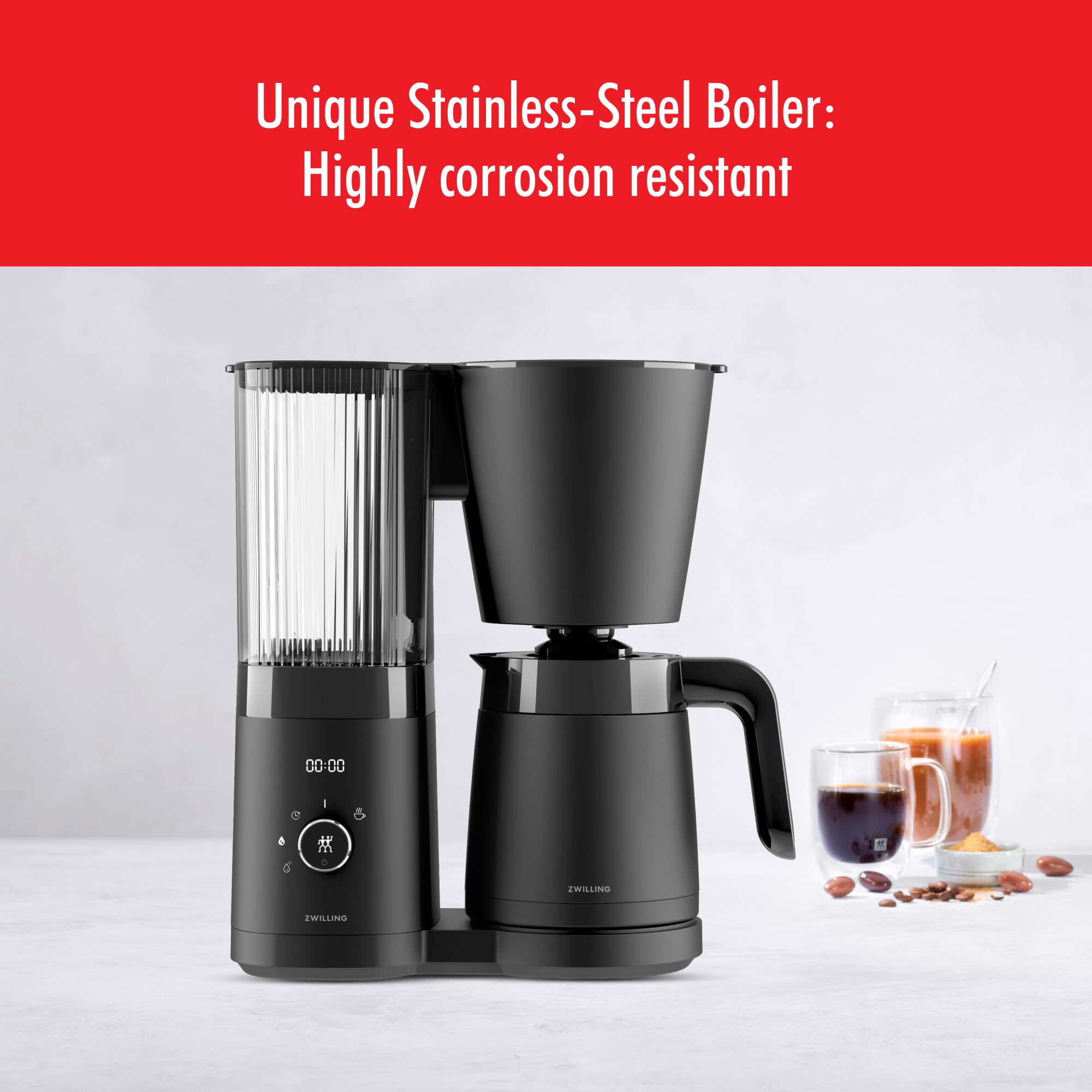 zwilling-enfinigy-drip-coffee-maker-with-thermal-carafe-10-cup-sca-golden-cup-ce image 2