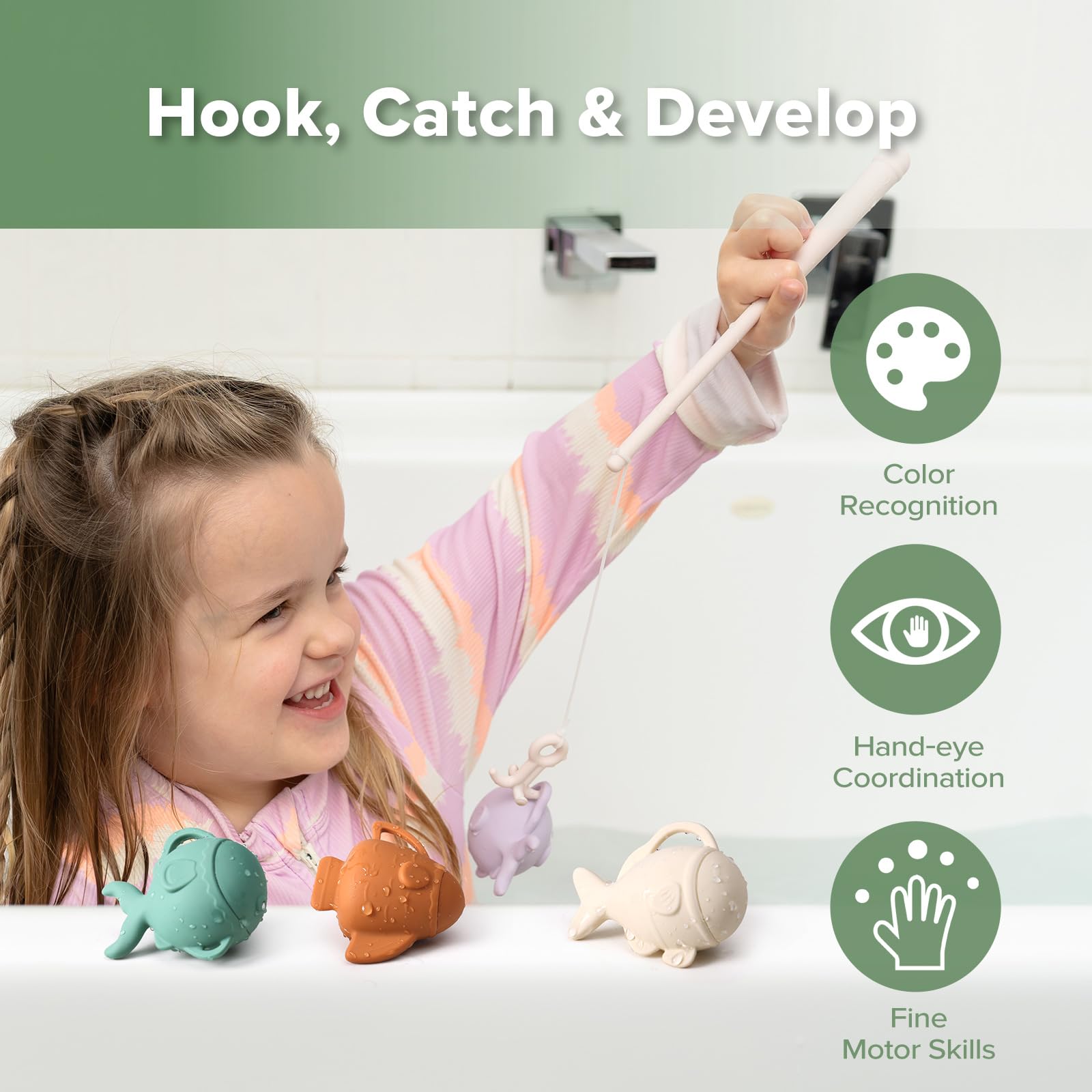 haakaa-baby-bath-fishing-toy-set-mold-free-food-grade-silicone-hook-catch-ages-3 image 3