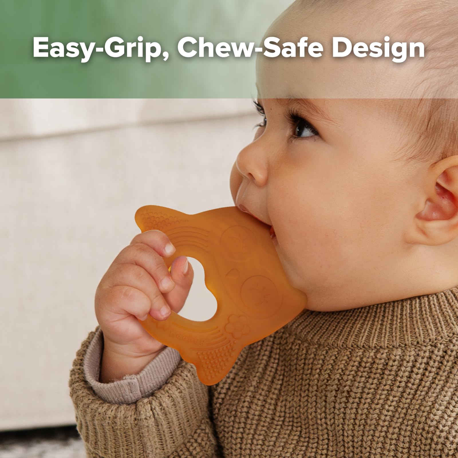 haakaa-silicone-owl-teether-food-grade-bpa-free-multi-texture-teething-toy-for-b image 5