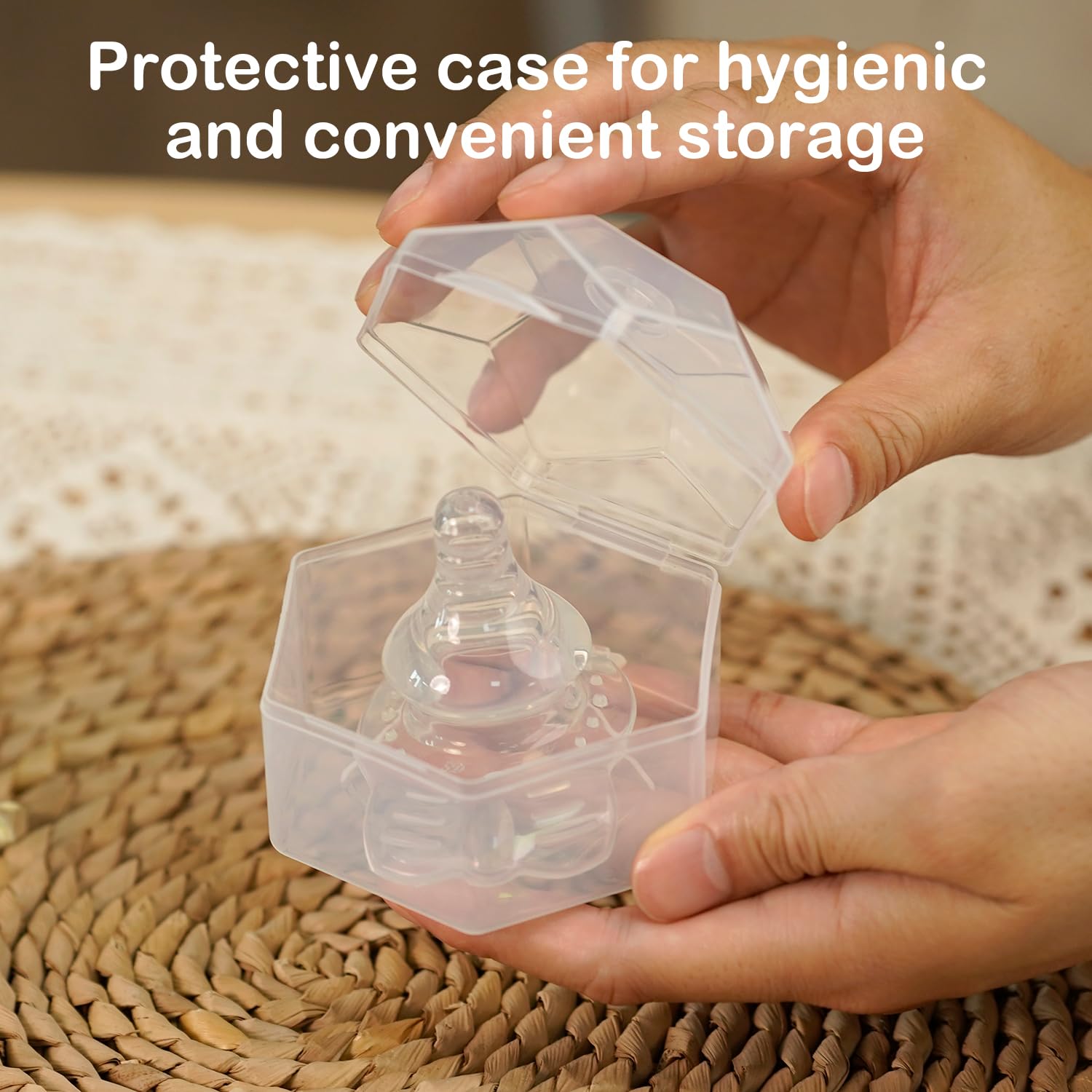 haakaa-butterfly-nipple-shields-for-nursing-100-silicone-with-carry-case-1-pack image 5