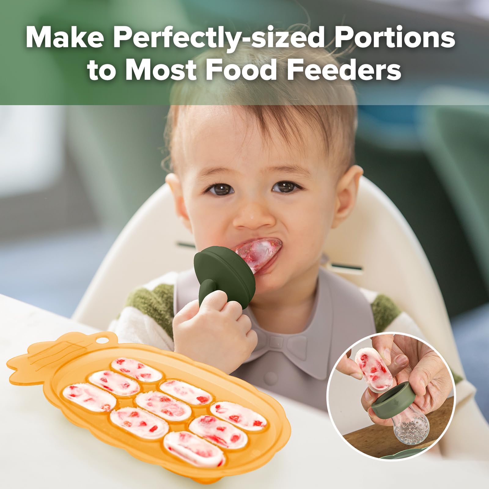 haakaa-silicone-nibble-freezer-tray-breastmilk-popsicle-mold-baby-food-feeder-tr image 2
