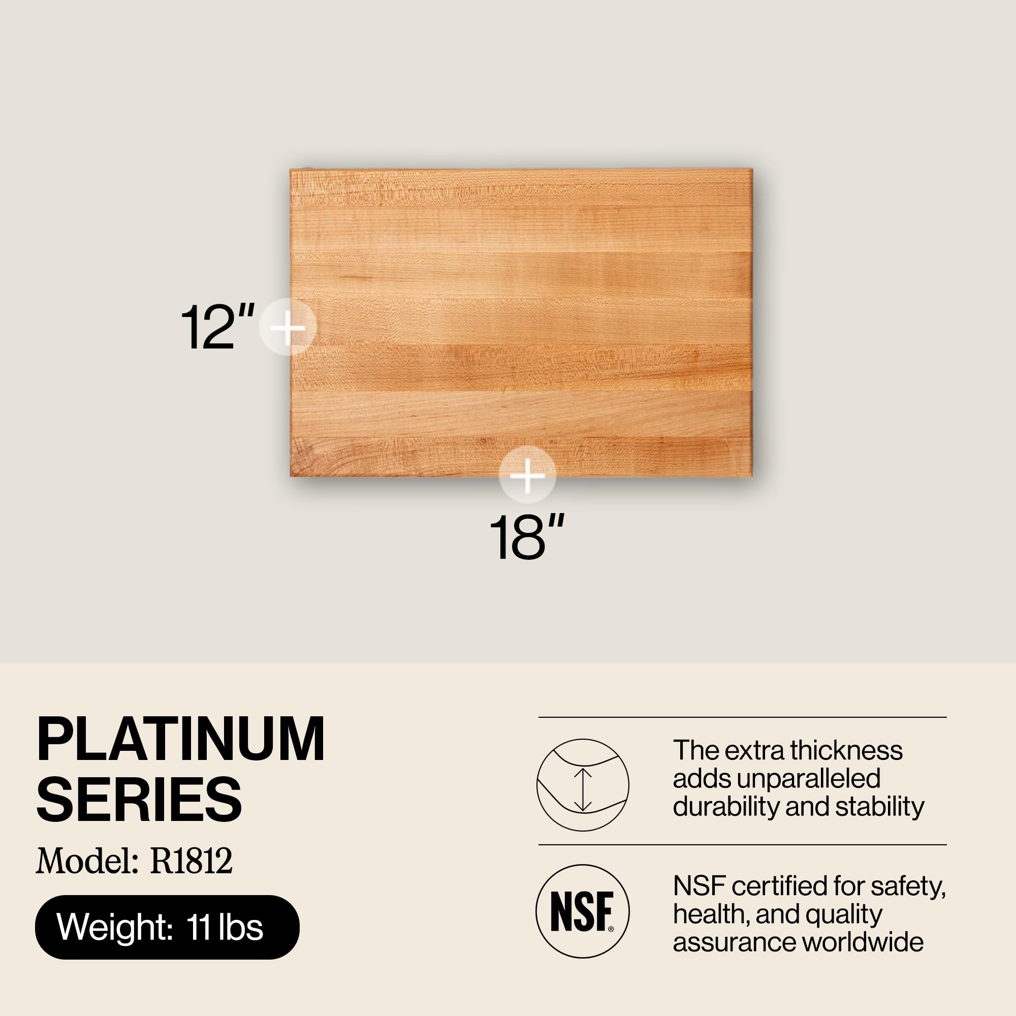 john-boos-r1812-platinum-commercial-series-maple-wood-edge-grain-reversible-cutt image 2