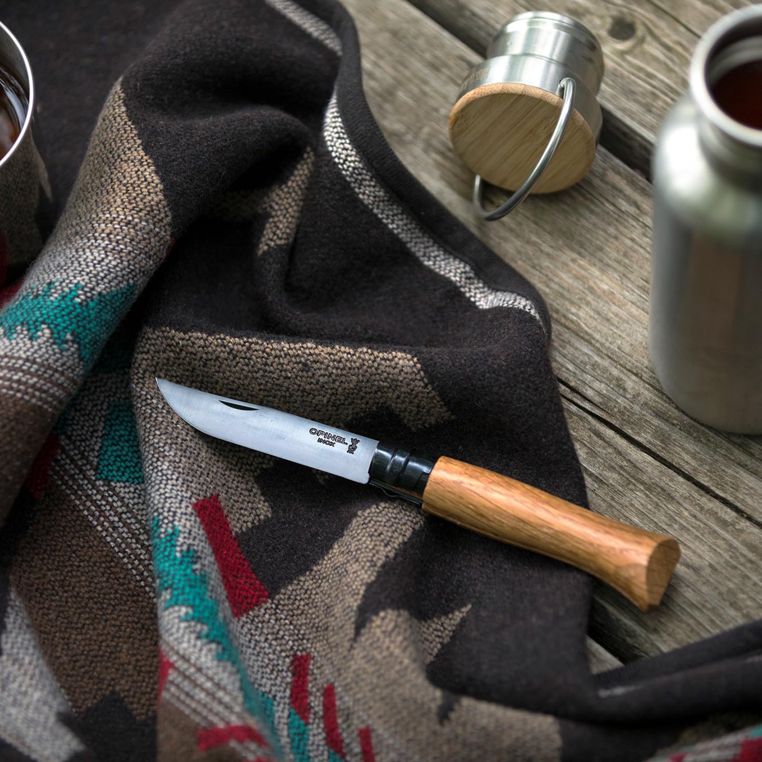 opinel-no-08-stainless-steel-folding-pocket-knife-black-oak-handle-virobloc-safe image 5