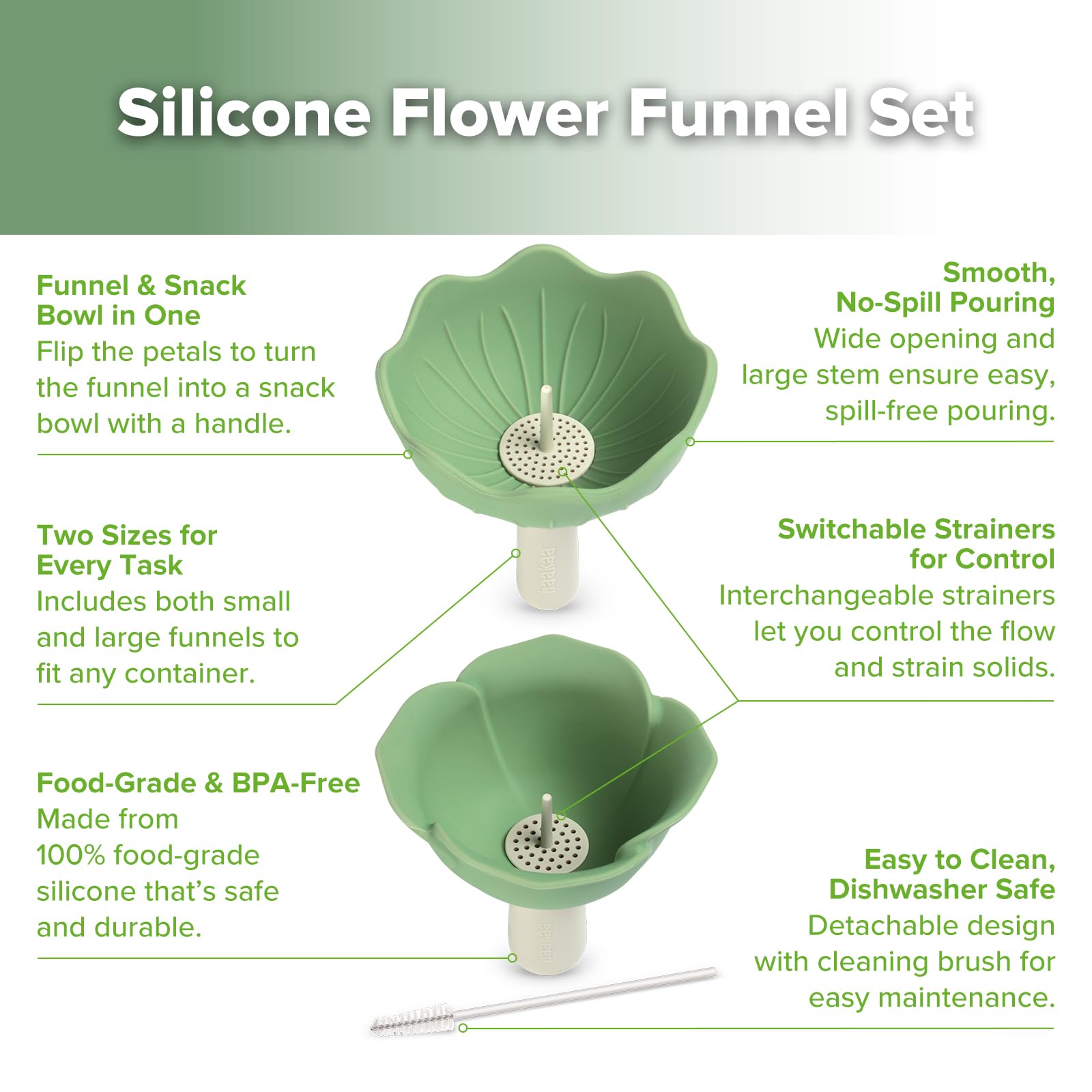 haakaa-silicone-flower-funnel-set-2-piece-kitchen-funnels-for-filling-bottles-sn image 5