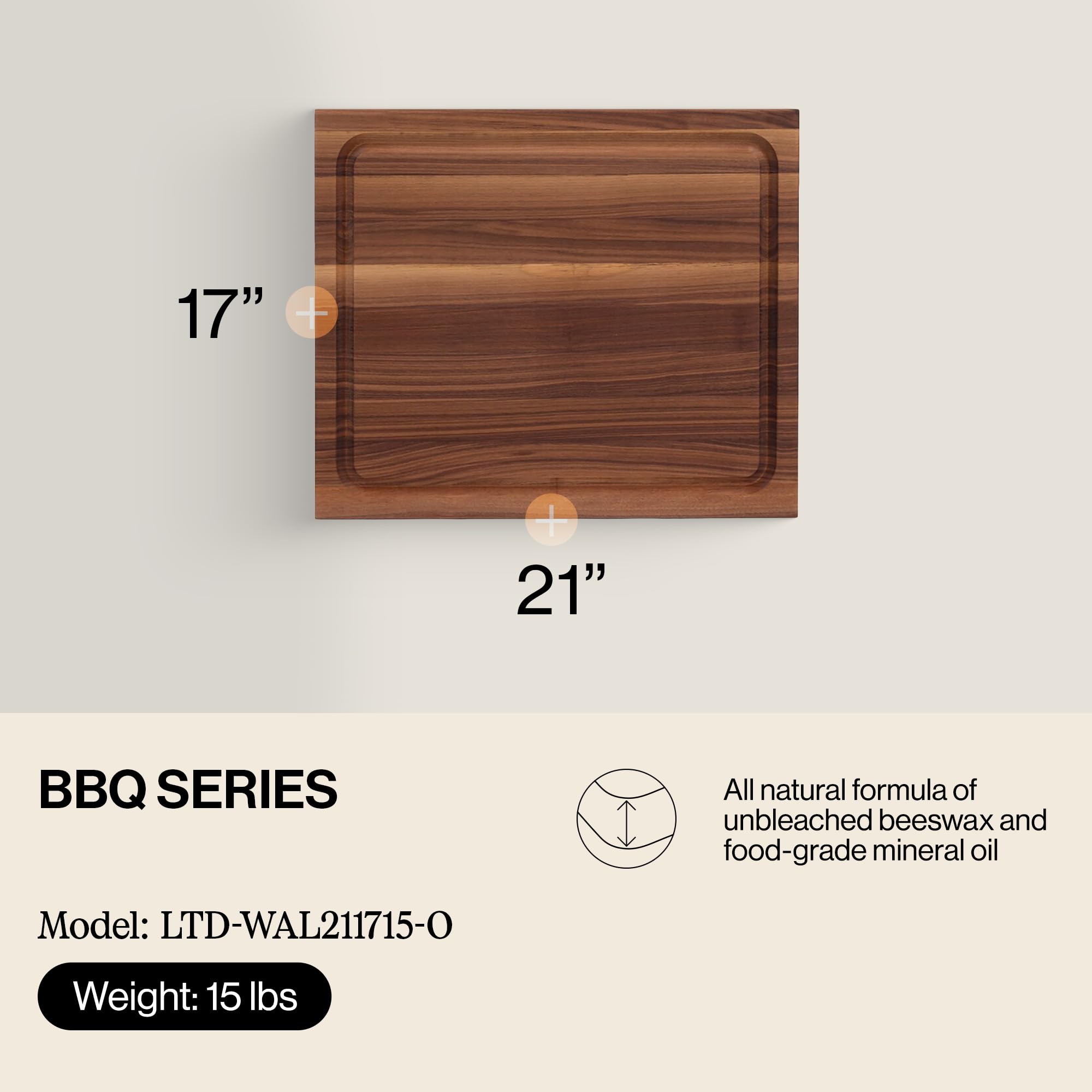 john-boos-reversible-walnut-wood-bbq-cutting-board-with-juice-groove-17-x-21-x-1 image 2