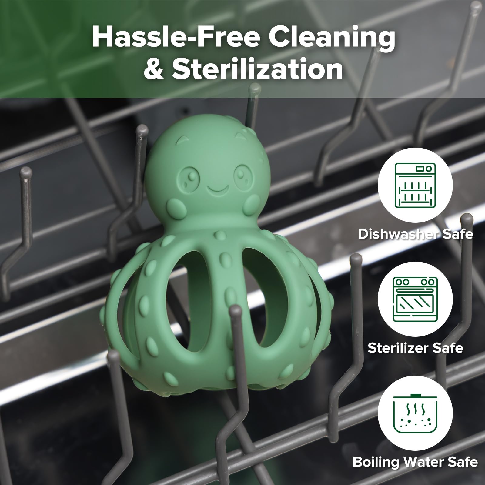 haakaa-2-in-1-octopus-teething-toy-with-rattle-soft-textured-silicone-teether-fo image 8