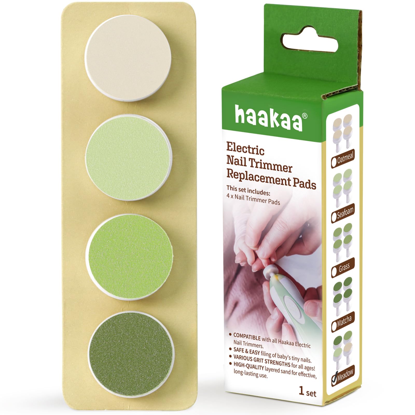 haakaa-electric-nail-trimmer-replacement-pads-4-pack-for-standard-baby-nail-file image 7