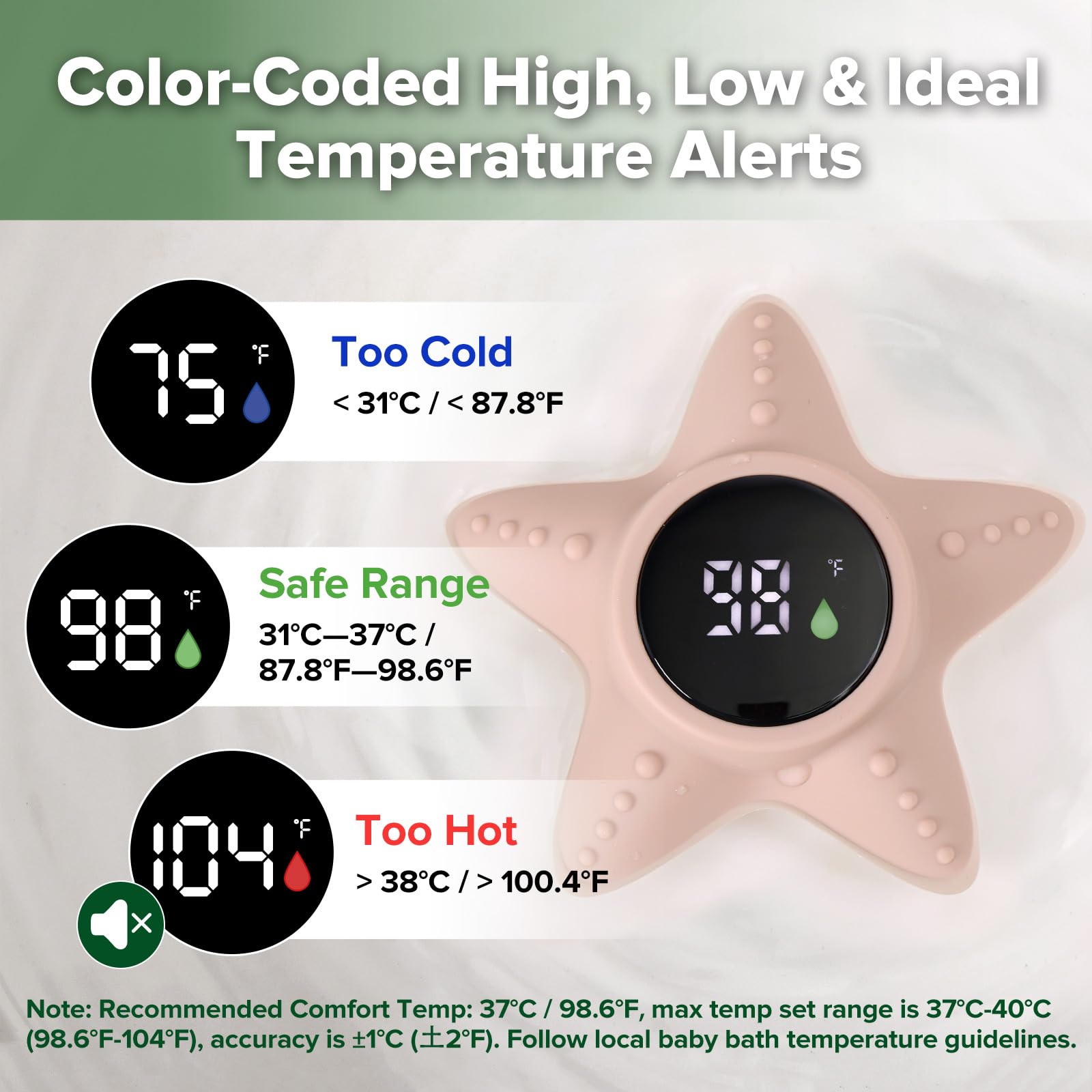 haakaa-silicone-baby-bath-thermometer-starfish-floating-water-temperature-thermo image 3