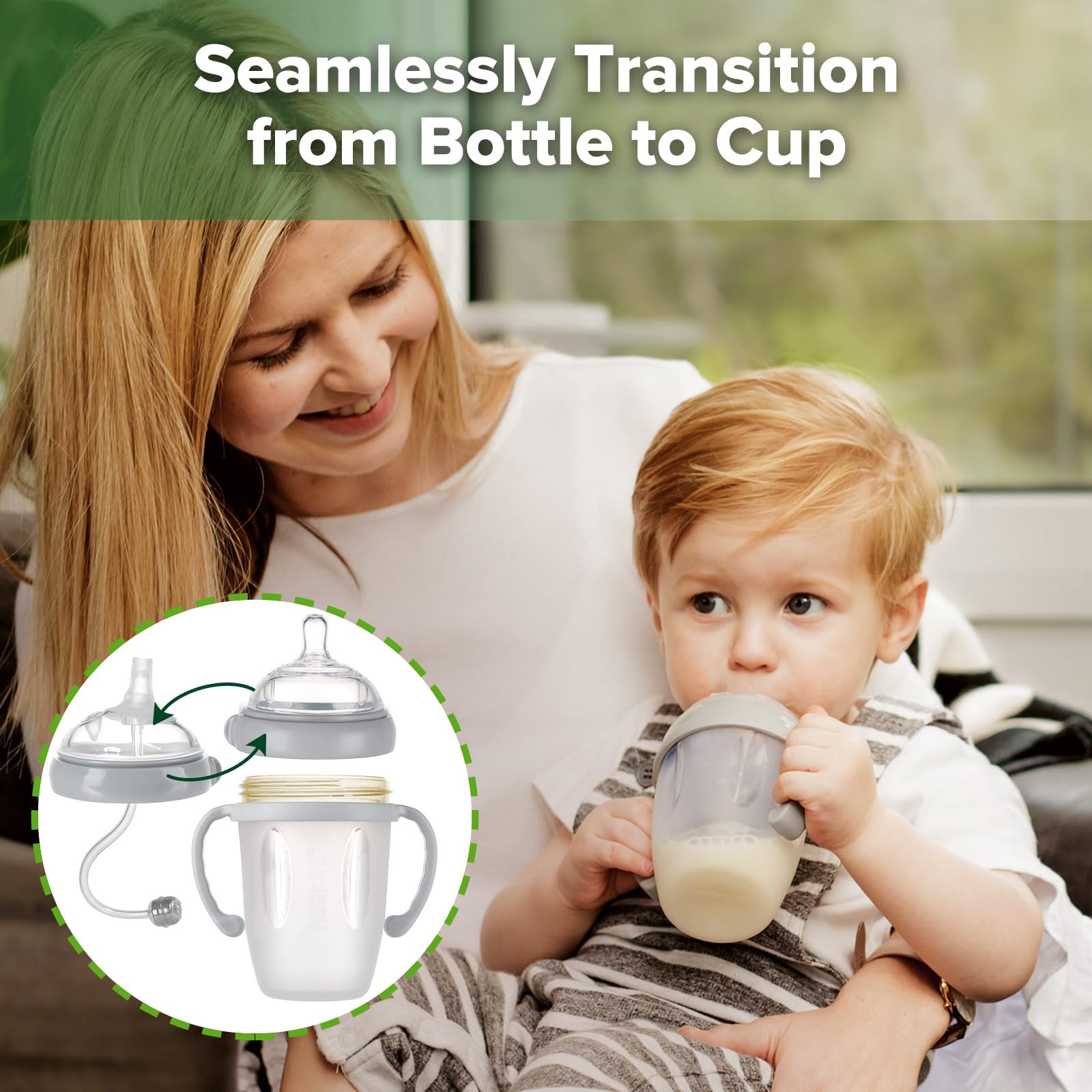 haakaa-weighted-straw-sippy-cup-for-6-month-old-8oz-250ml-silicone-baby-straw-cu image 2