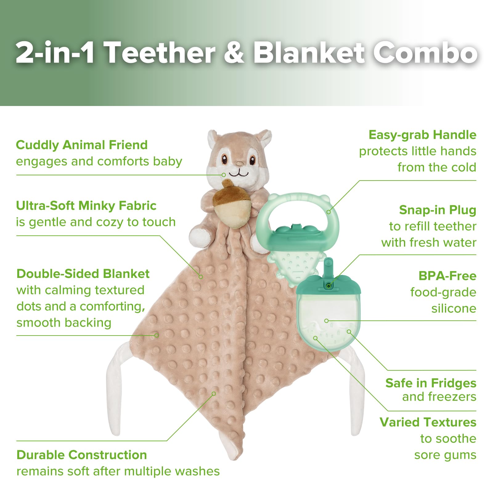 haakaa-baby-lovey-with-freezer-teether-soft-security-blanket-water-fillable-sili image 4