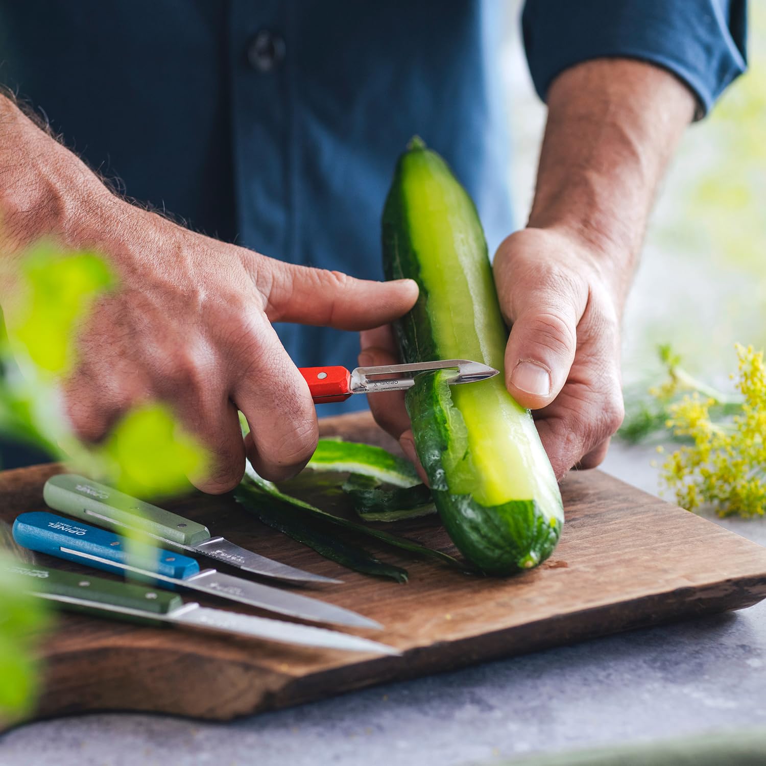 opinel-les-essentials-small-kitchen-4-piece-knife-set-paring-serrated-peeler-bir image 8