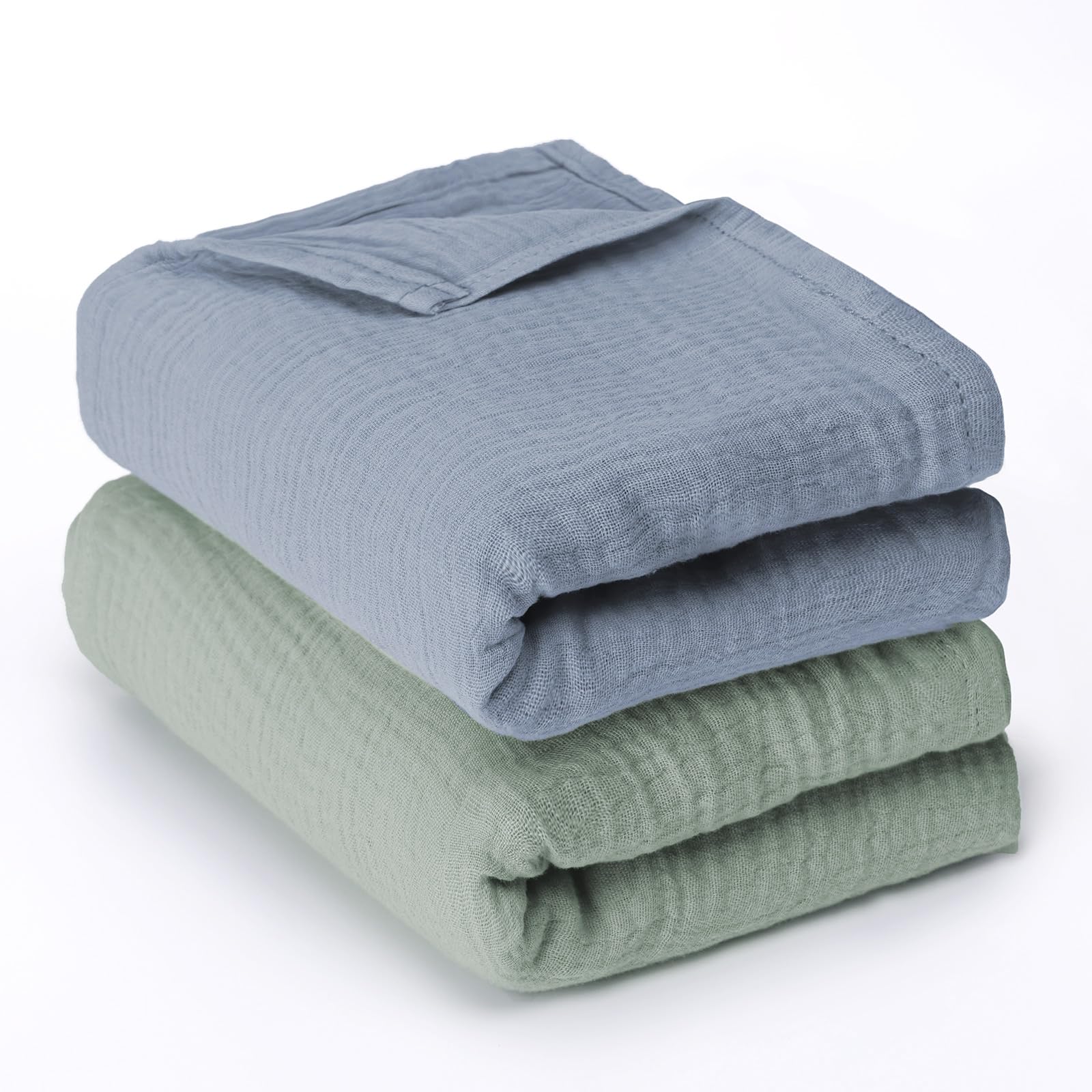 haakaa-muslin-swaddle-blankets-2-pack-47x47-inches-100-cotton-double-layer-soft- image 1