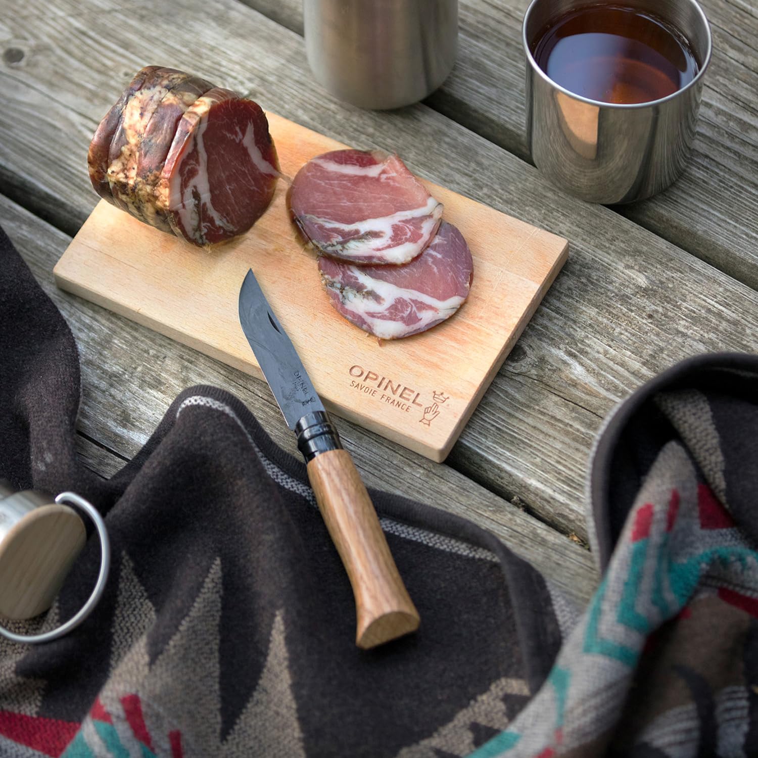 opinel-no-08-stainless-steel-folding-pocket-knife-black-oak-handle-virobloc-safe image 6