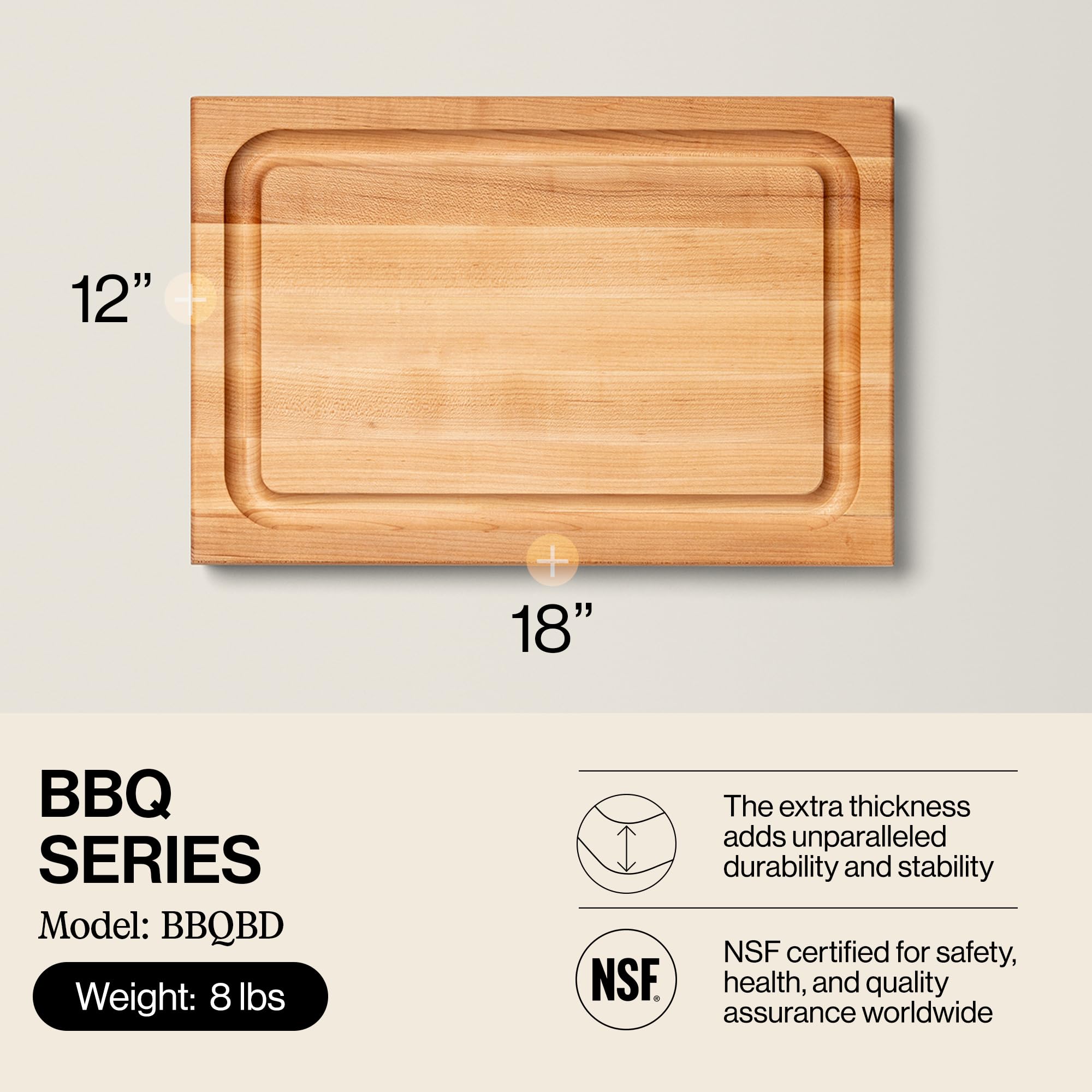 john-boos-bbq-series-rectangular-wooden-maple-cutting-board-18-x12-1-5-thick-rev image 2