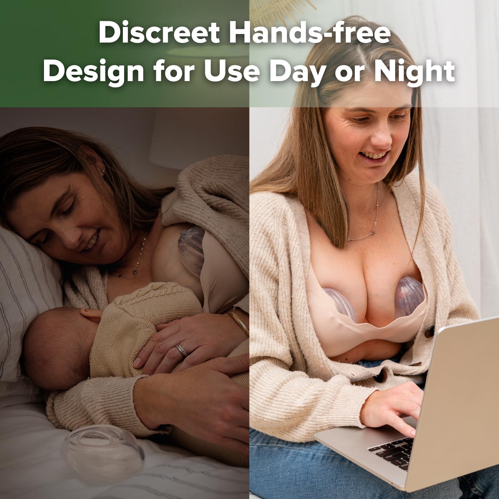 haakaa-shell-wearable-breast-pump-hands-free-passive-milk-collector-shield-for-n image 6