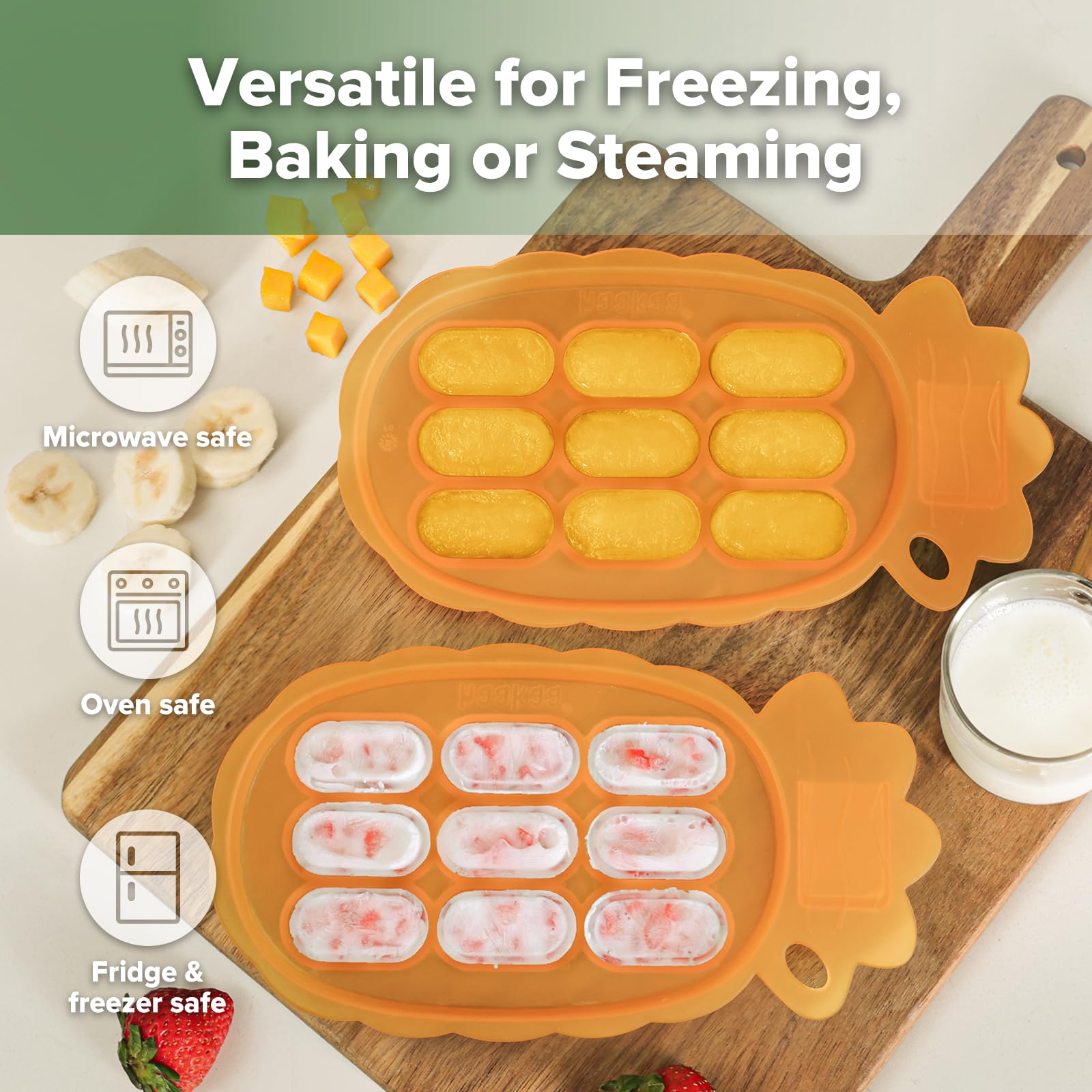 haakaa-silicone-nibble-freezer-tray-breastmilk-popsicle-mold-baby-food-feeder-tr image 3