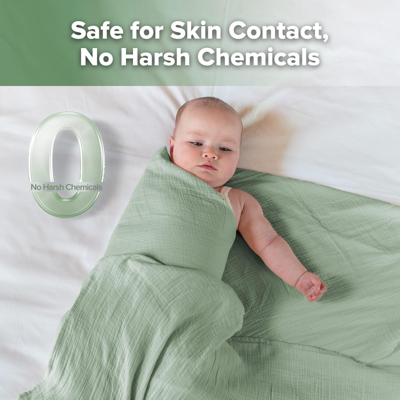 haakaa-muslin-swaddle-blankets-2-pack-47x47-inches-100-cotton-double-layer-soft- image 4