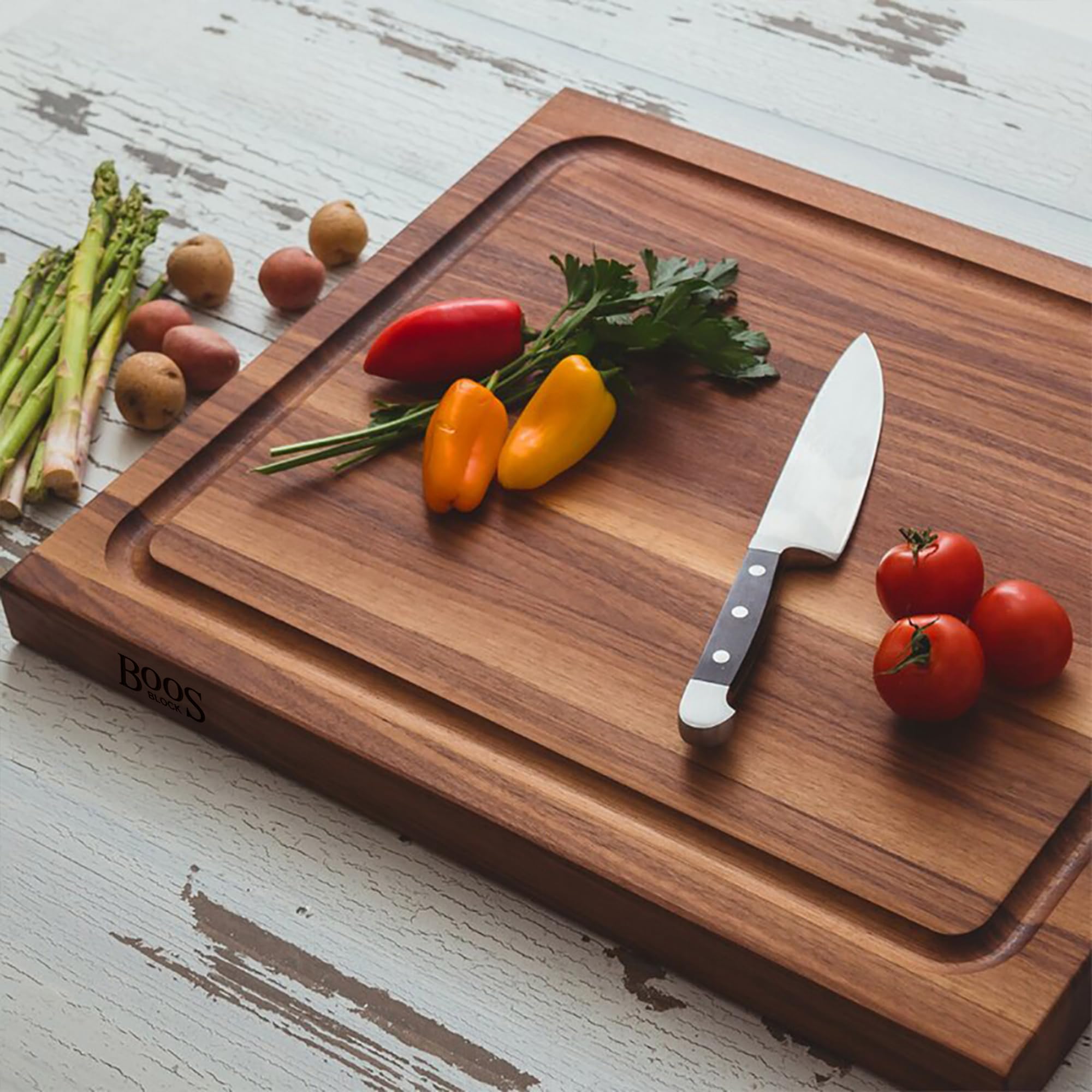 john-boos-bbq-series-rectangular-walnut-cutting-board-17-x21-x1-5-reversible-but image 8