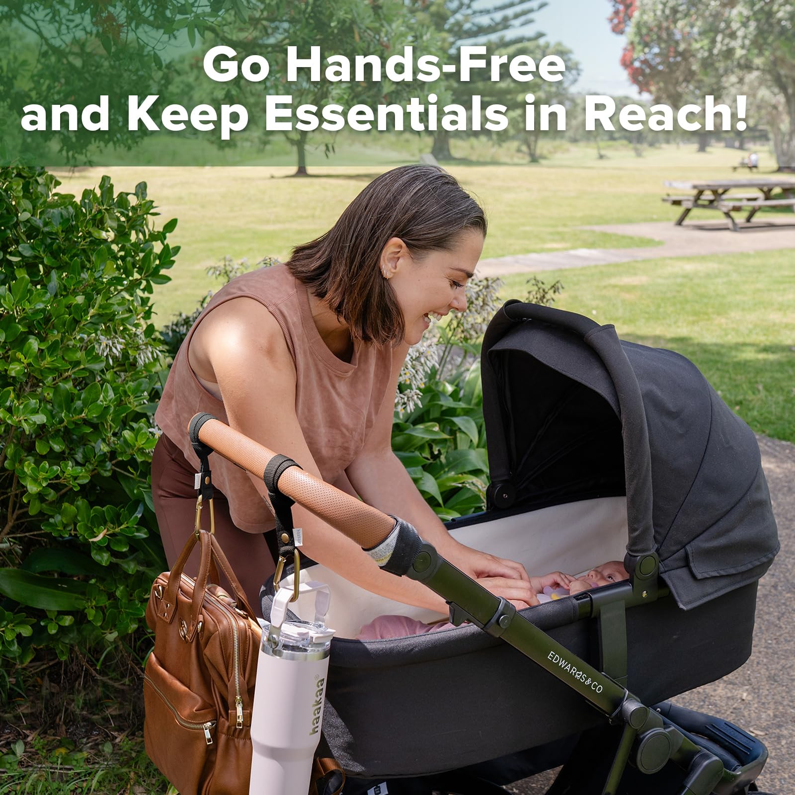 haakaa-baby-stroller-hooks-for-bags-universal-non-slip-stroller-clips-and-hooks- image 3