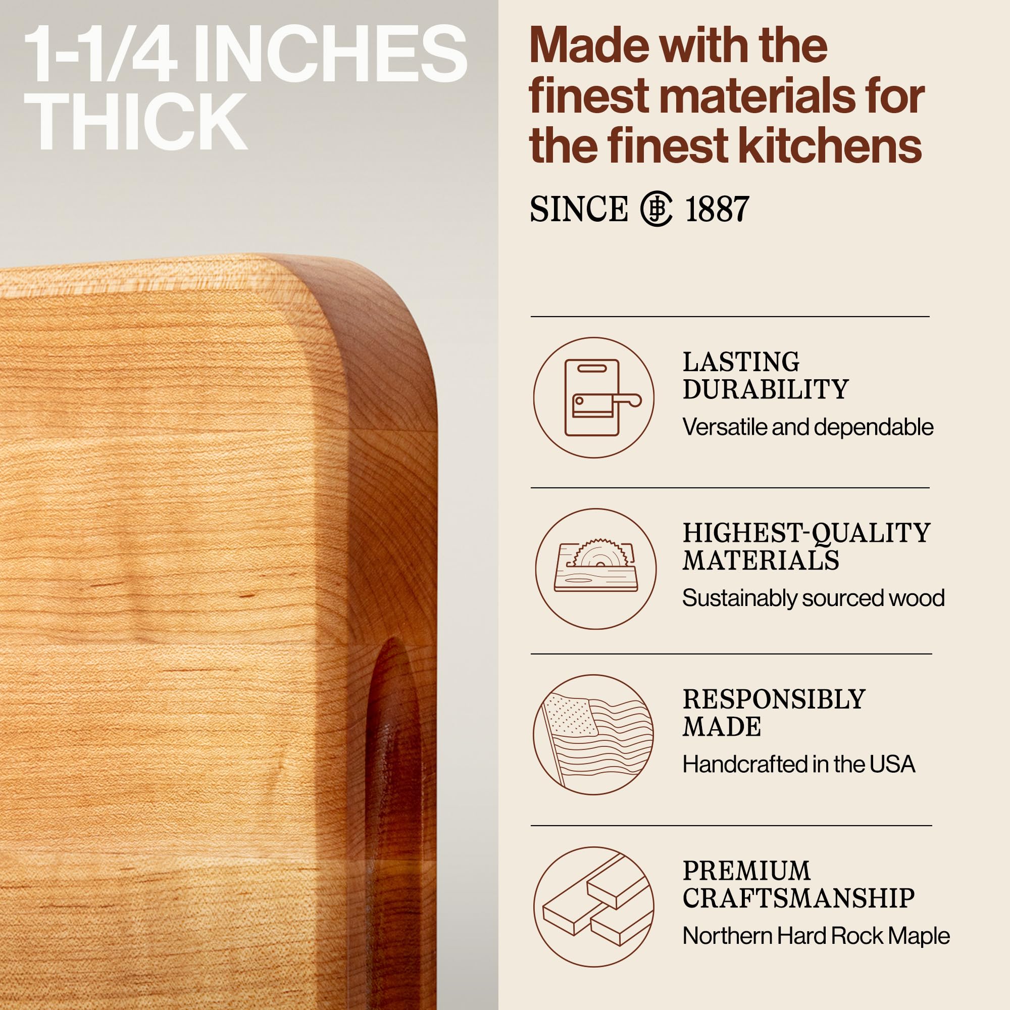 john-boos-chop-n-slice-series-rectangular-wooden-maple-cutting-board-18-x12-1-25 image 3