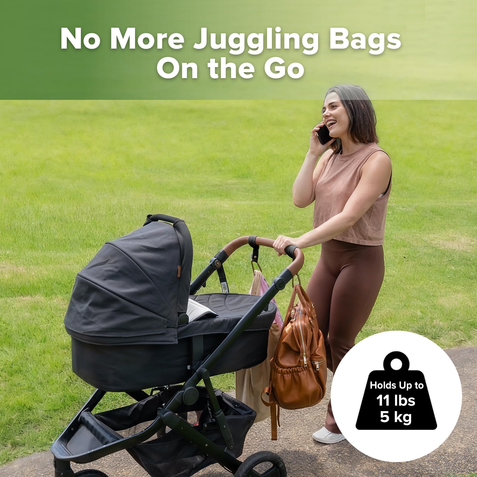 haakaa-baby-stroller-hooks-for-bags-universal-non-slip-stroller-clips-and-hooks- image 2
