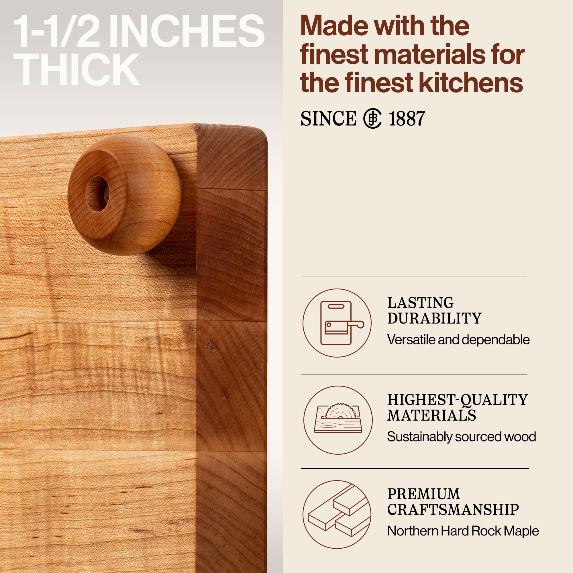 john-boos-b-series-square-maple-cutting-board-12x12x1-5-inches-edge-grain-butche image 3
