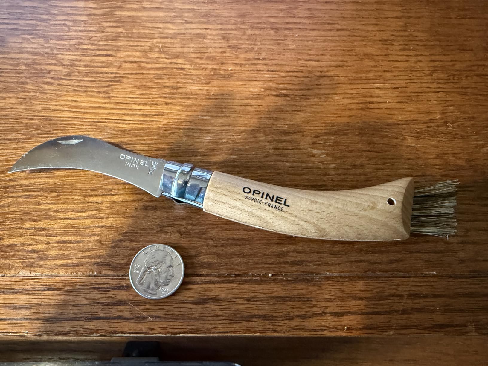 Nice knife, but the brush sheds